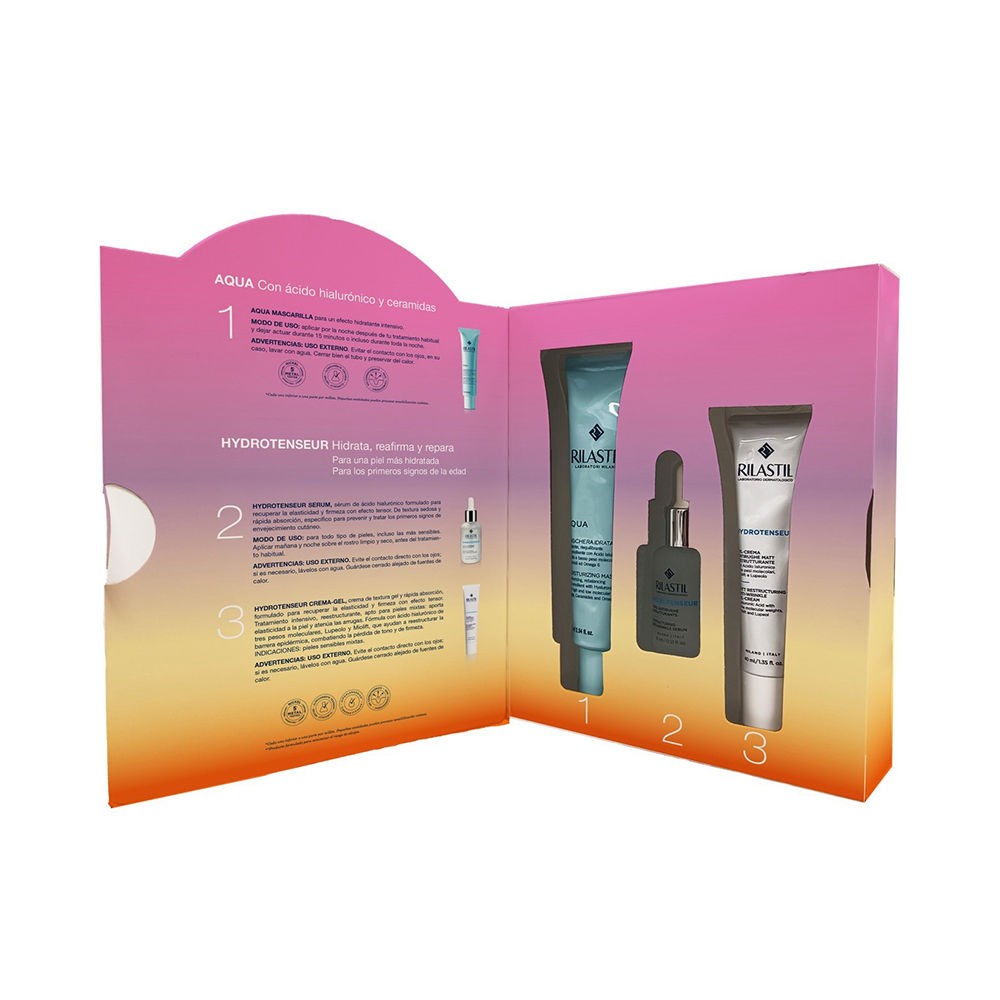 Rilastil SET DI 3 MASCHERE NOTTE AQUA Intensive mask 75 ml + Gel-cream 40 ml + Serum 15 ml unisex