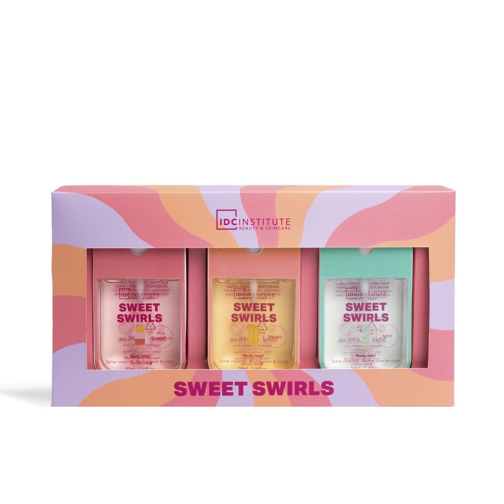 Idc Institute Set di 3 pezzi SWEET SWIRLS 3 body mist 50 ml unisex