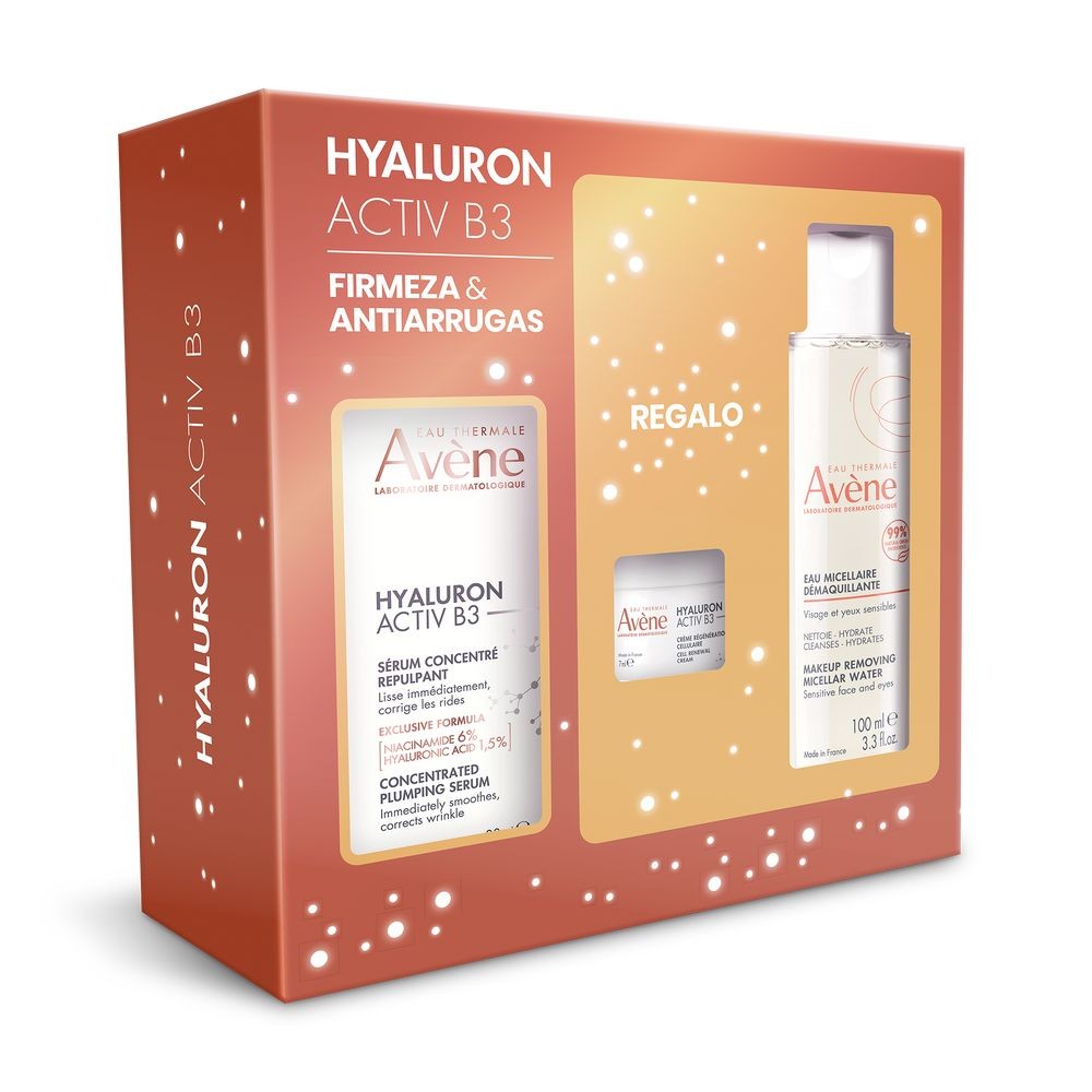 Avène SET DI 3 PEZZI: SIERO, MICELLARE E CREMA ALL'IALURON ACTIV B3 Serum 30 ml + Micellar water 100 ml + Cream 1 u unisex