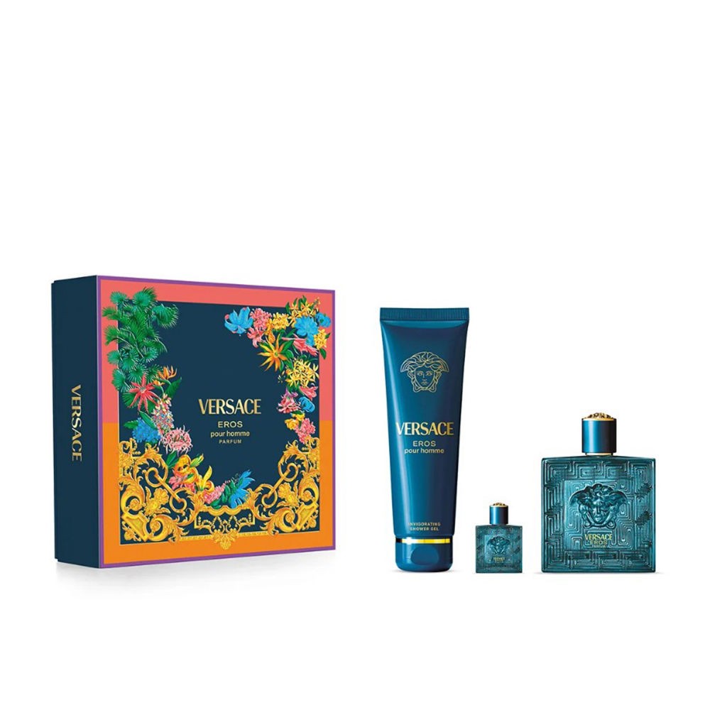 Versace SET DI PROFUMI EROS 3 PEZZI Eau de Parfum spray 100 ml + Shower gel 150 ml + Mini Eau de Parfum 1 unit uomo