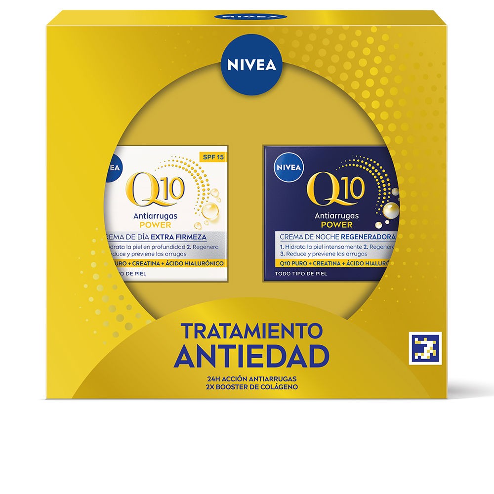 Nivea SET TRATTAMENTO ANTI-ETÀ Q10 2 pezzi day cream + night cream unisex