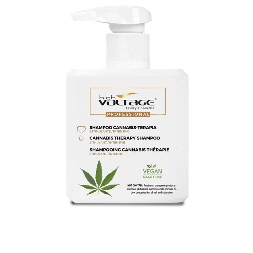 Voltage Cosmetics Shampoo alla cannabis - Shampoo terapeutico 500ml unisex