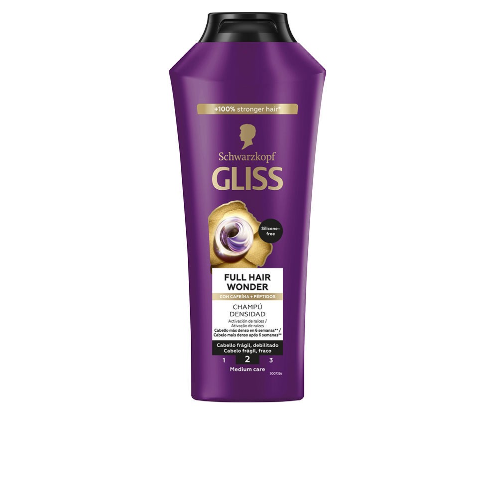 Schwarzkopf Mass Market Shampoo GLISS FULL HAIR WONDER per una densità eccezionale dei capelli, 400ml unisex