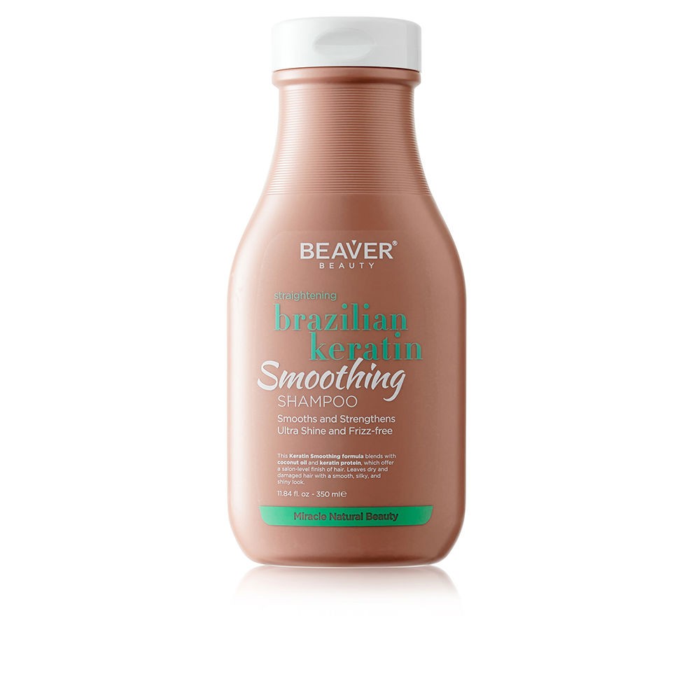 Beaver Shampoo lisciante alla cheratina brasiliana 350ml unisex