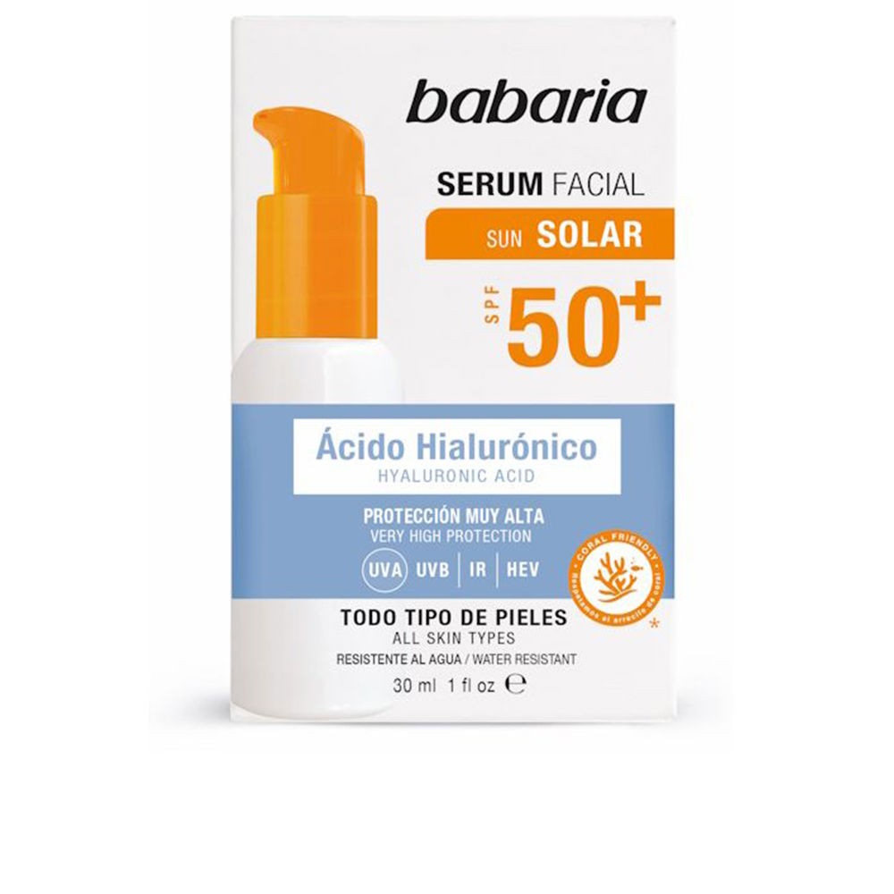 Babaria Siero viso SOLAR HIALURONIC ACID SPF50+ 30ml unisex