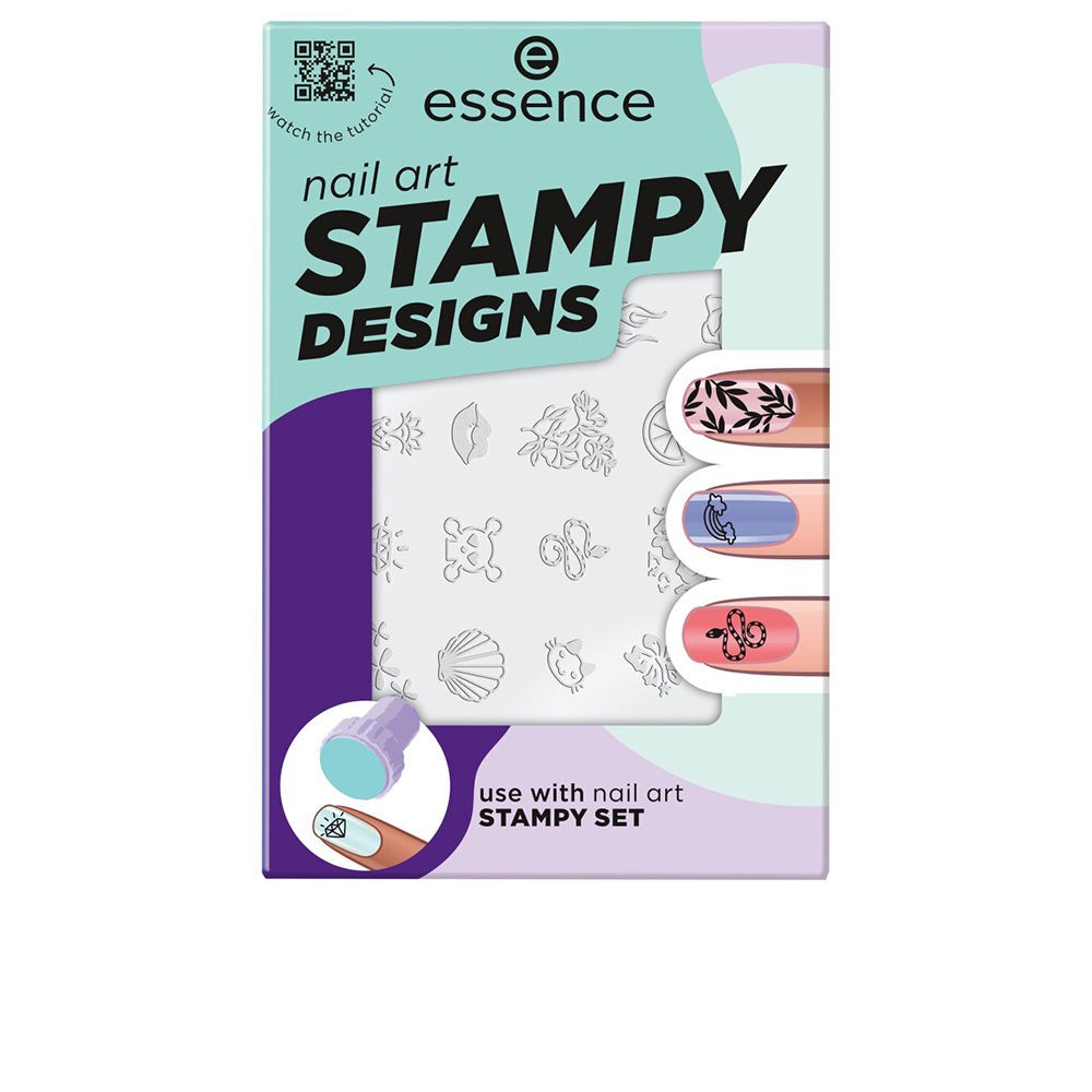 Essence Stencil per nail art STAMPY DESIGNS, 1 pezzo unisex