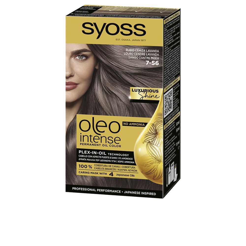 Syoss Tintura per capelli OLEO INTENSE senza ammoniaca n.7-56-biondo cenere lavanda 5 unità donna