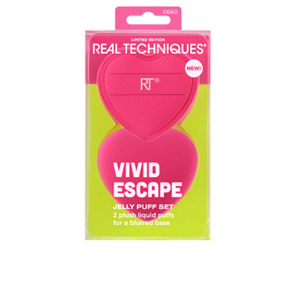 Real Techniques VIVID ESCAPE JELLY PUFF SET 2 pezzi unisex