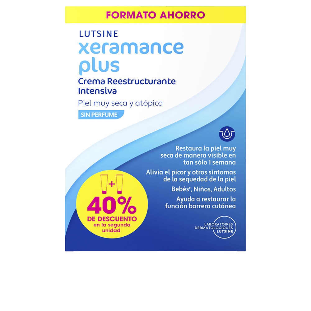 Lutsine E45 XERAMANCE PLUS crema ristrutturante intensiva, confezione da 2 x 100ml unisex