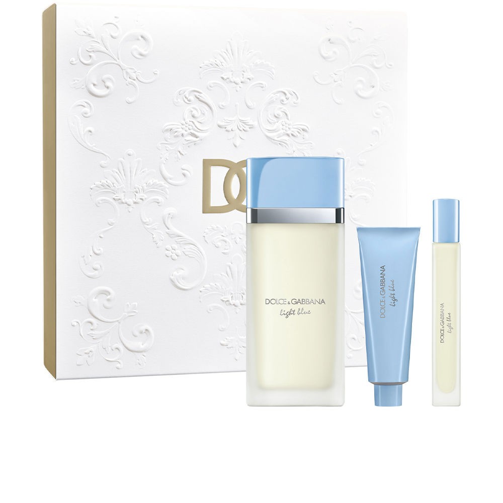 Dolce & Gabbana SET DA DONNA AZZURRA 3 PEZZI Eau de Toilette spray 100ml + Body lotion 50ml + Eau de Toilette spray 10ml donna