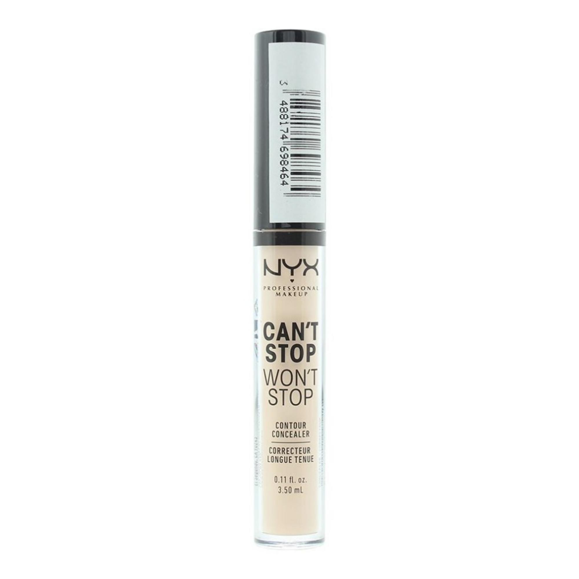 Correttore liquido opacizzante vegano Nyx Can't Stop Won't Stop tonalità avorio chiaro 35ml