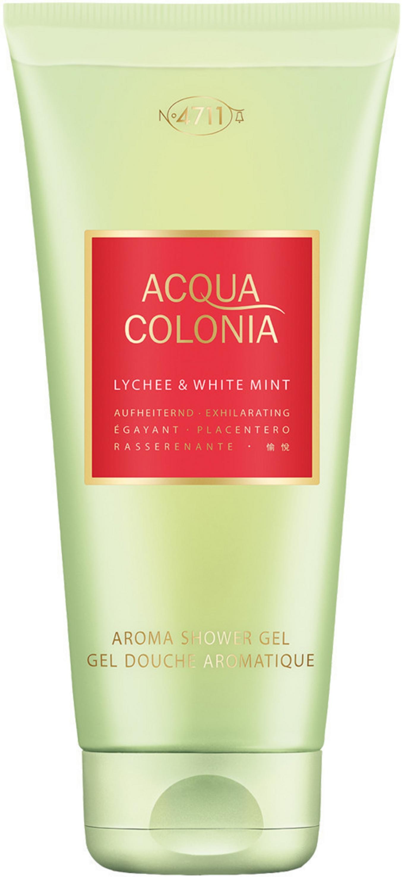 4711 Acqua Colonia Gel Doccia Idratante Litchi e Menta Bianca Corpo Tutti i Tipi di Pelle 200ml