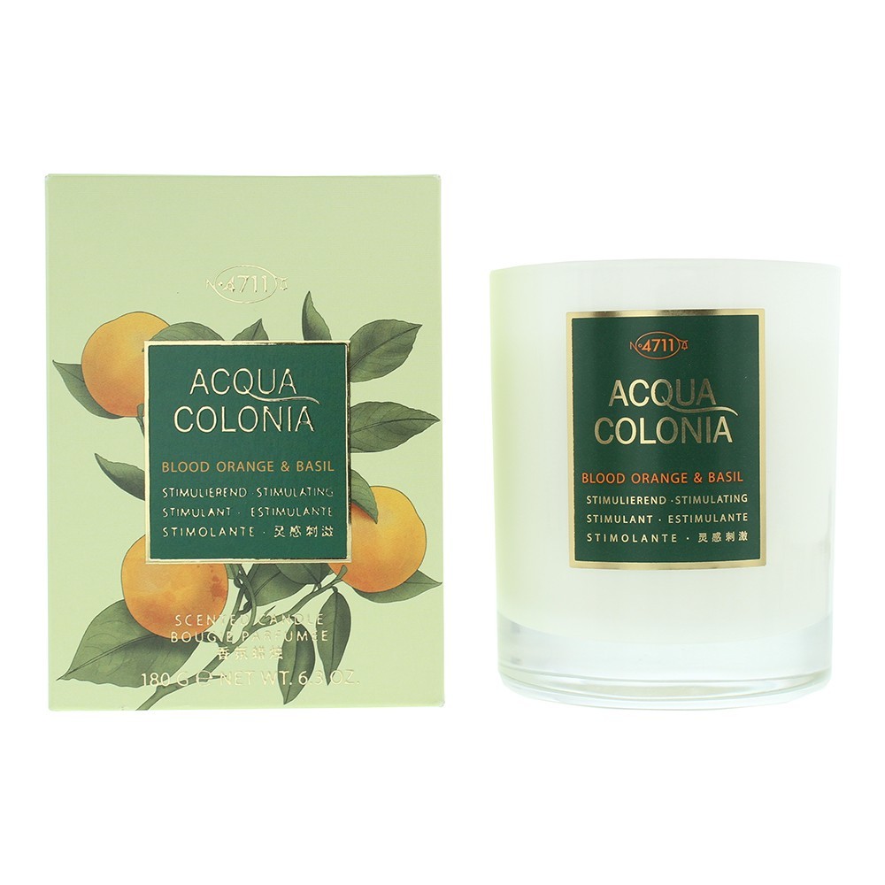 4711 Acqua Colonia Candela profumata all'arancia rossa e basilico 180 g