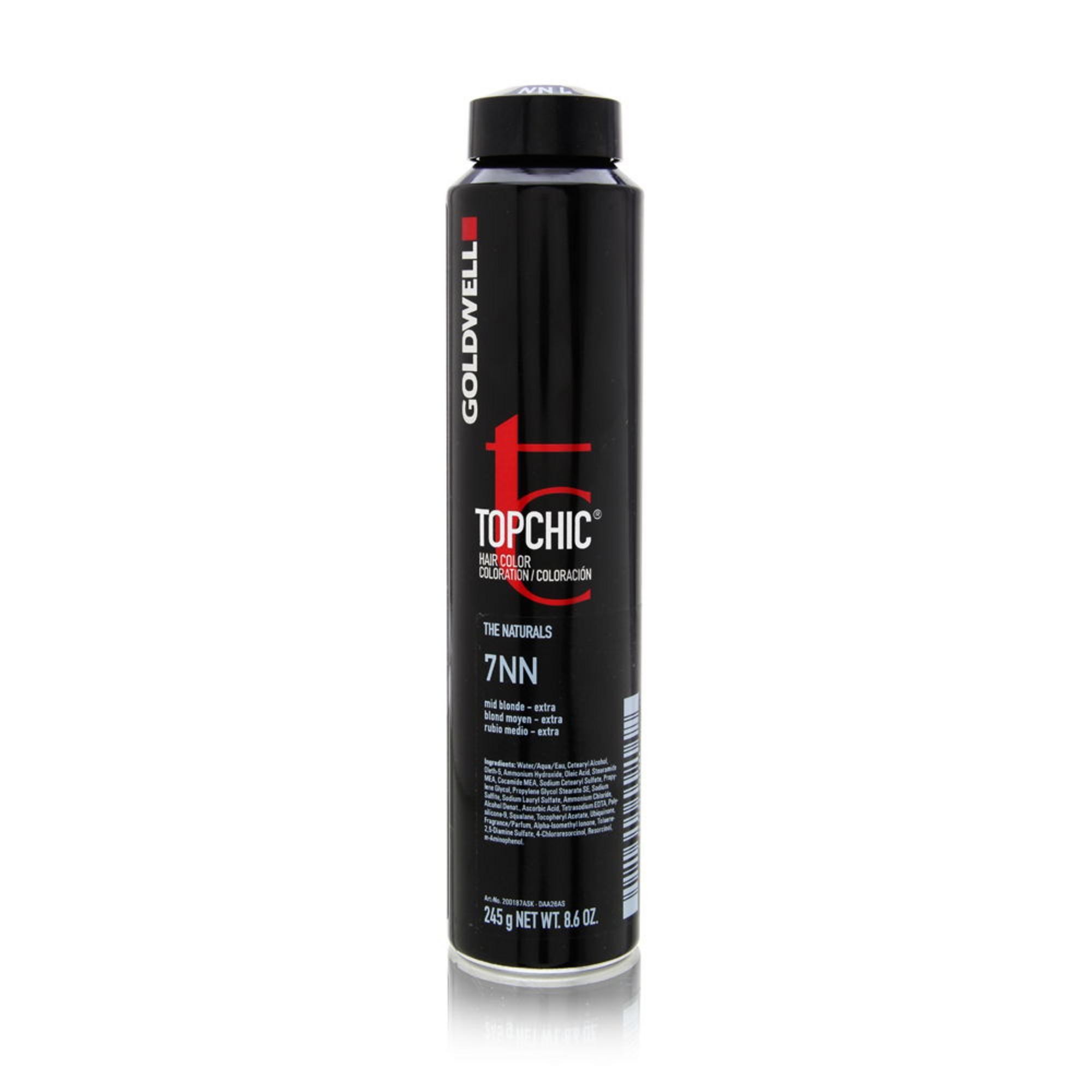Tintura per capelli permanente Goldwell TopChic 7NN Biondo Medio Extra 250ml
