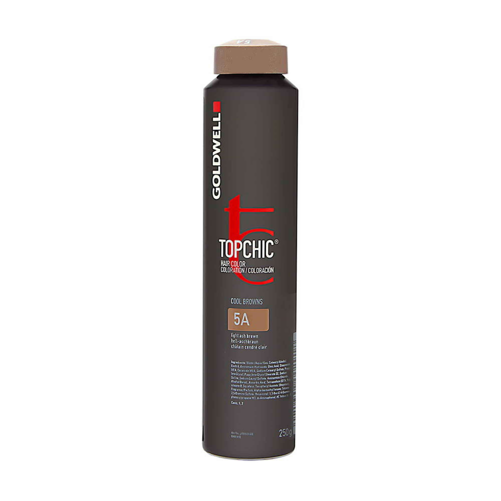 Tintura per capelli permanente Goldwell TopChic 5A Castano cenere chiaro 250ml