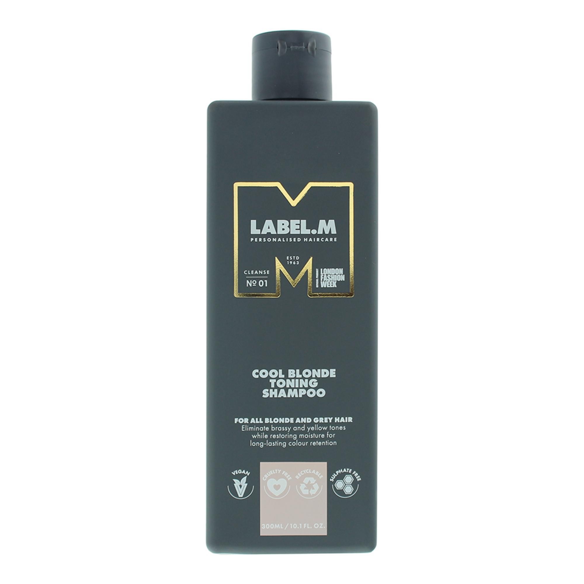 Label.M Shampoo per capelli biondi freddi per neutralizzare i toni gialli 300ml
