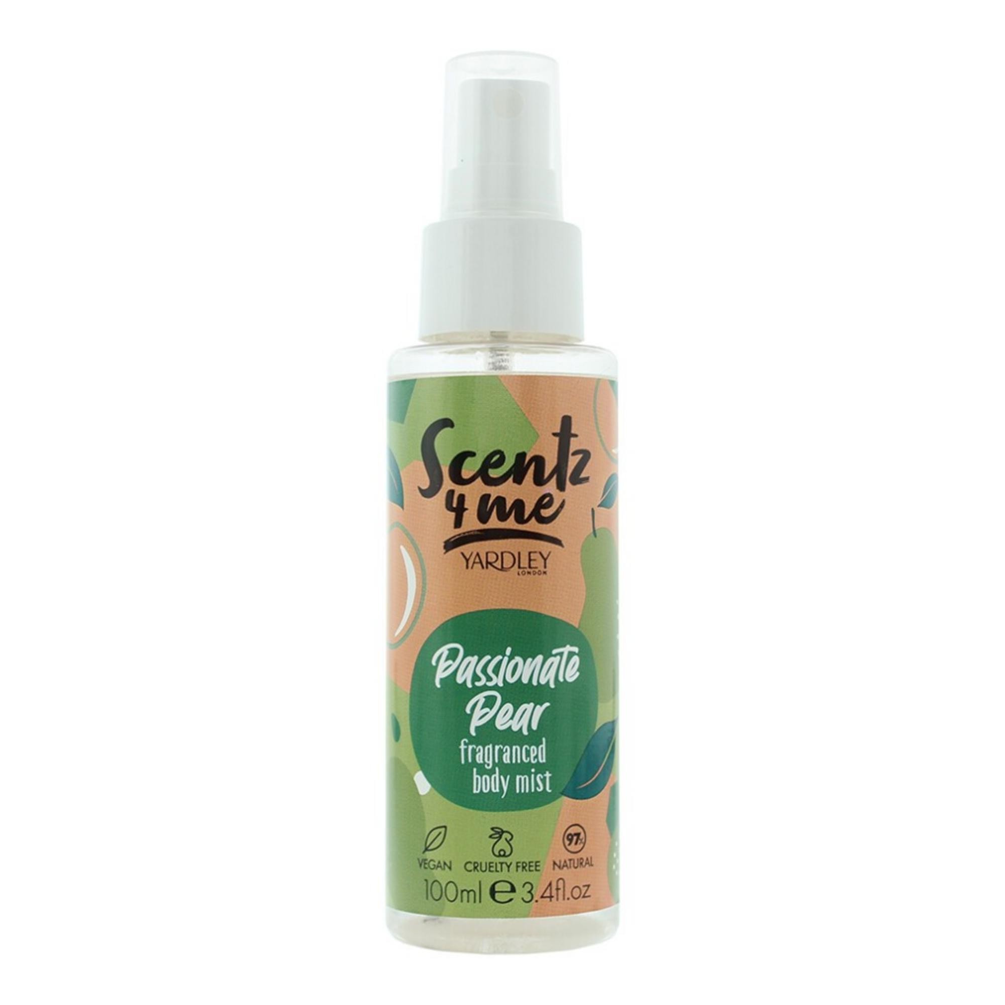 Yardley Scentz 4 Me Spray profumato alla pera Passionate donna 100ml