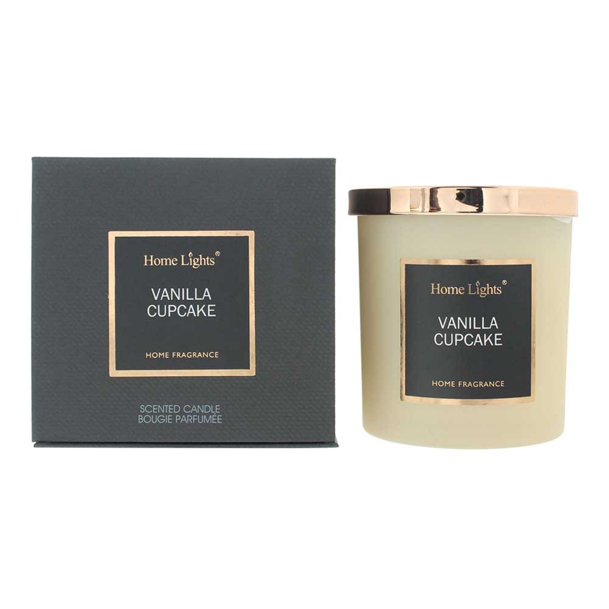 Candela profumata Home Lights al gusto di cupcake alla vaniglia 215 g
