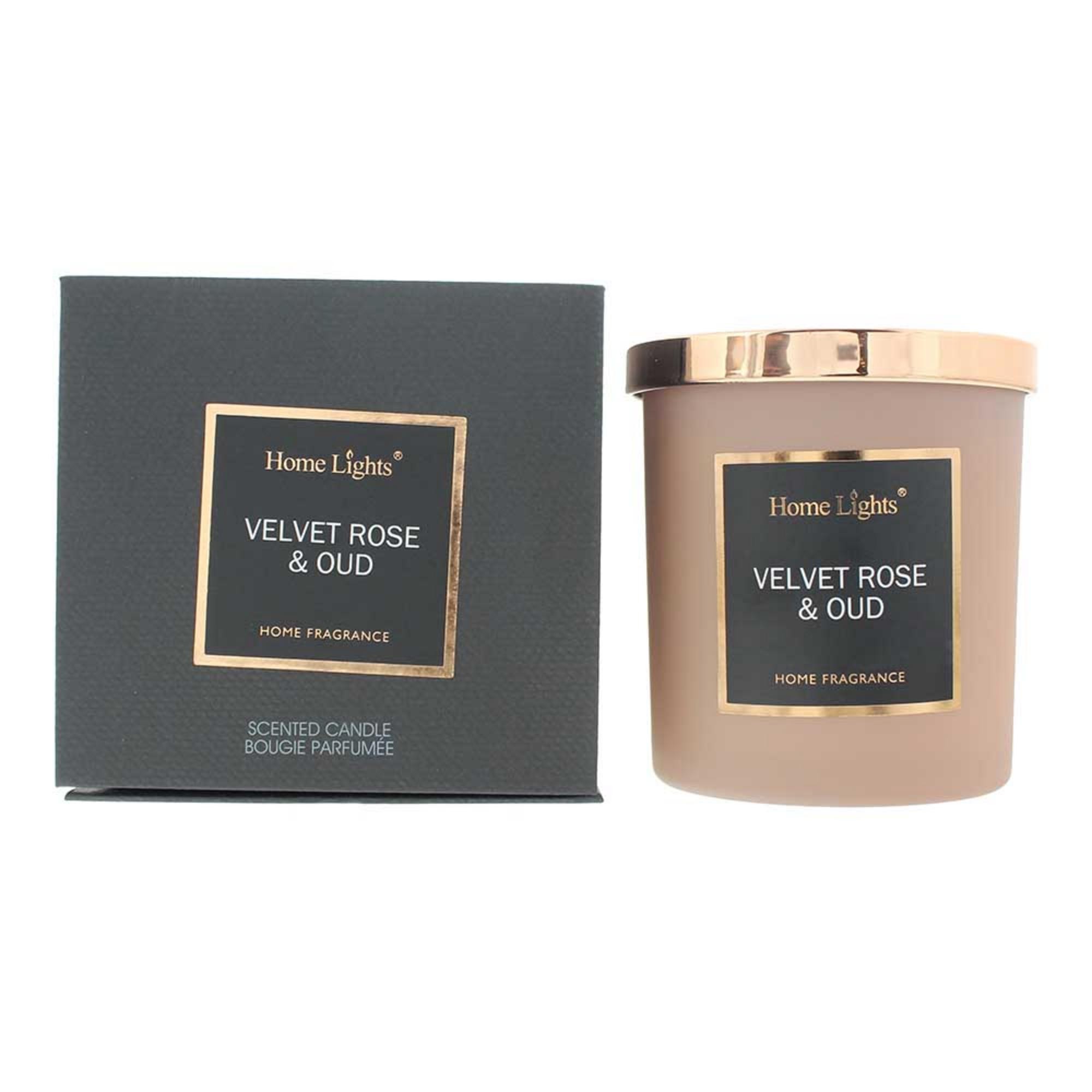Candela profumata Home Lights Velvet Rose & Oud 215 g