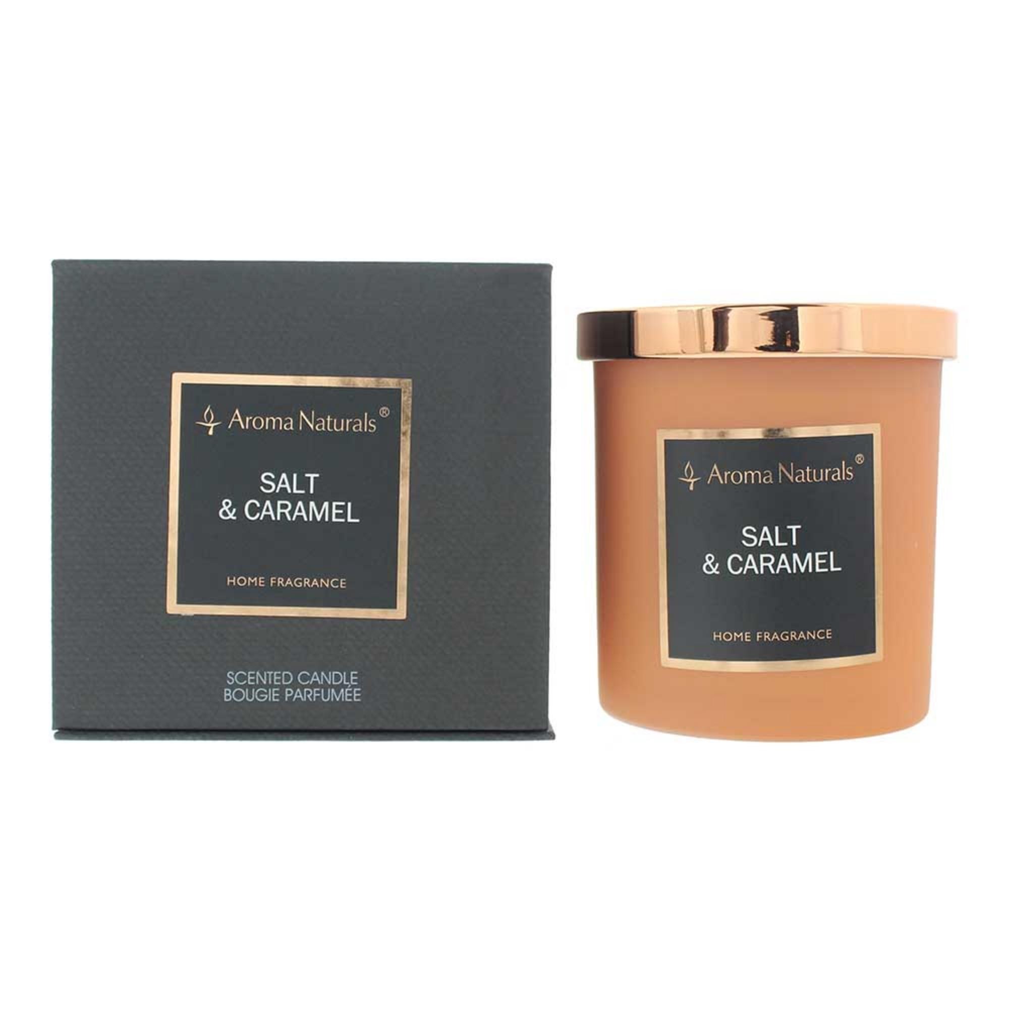 Candela profumata al sale e caramello Aroma Naturals 215 g