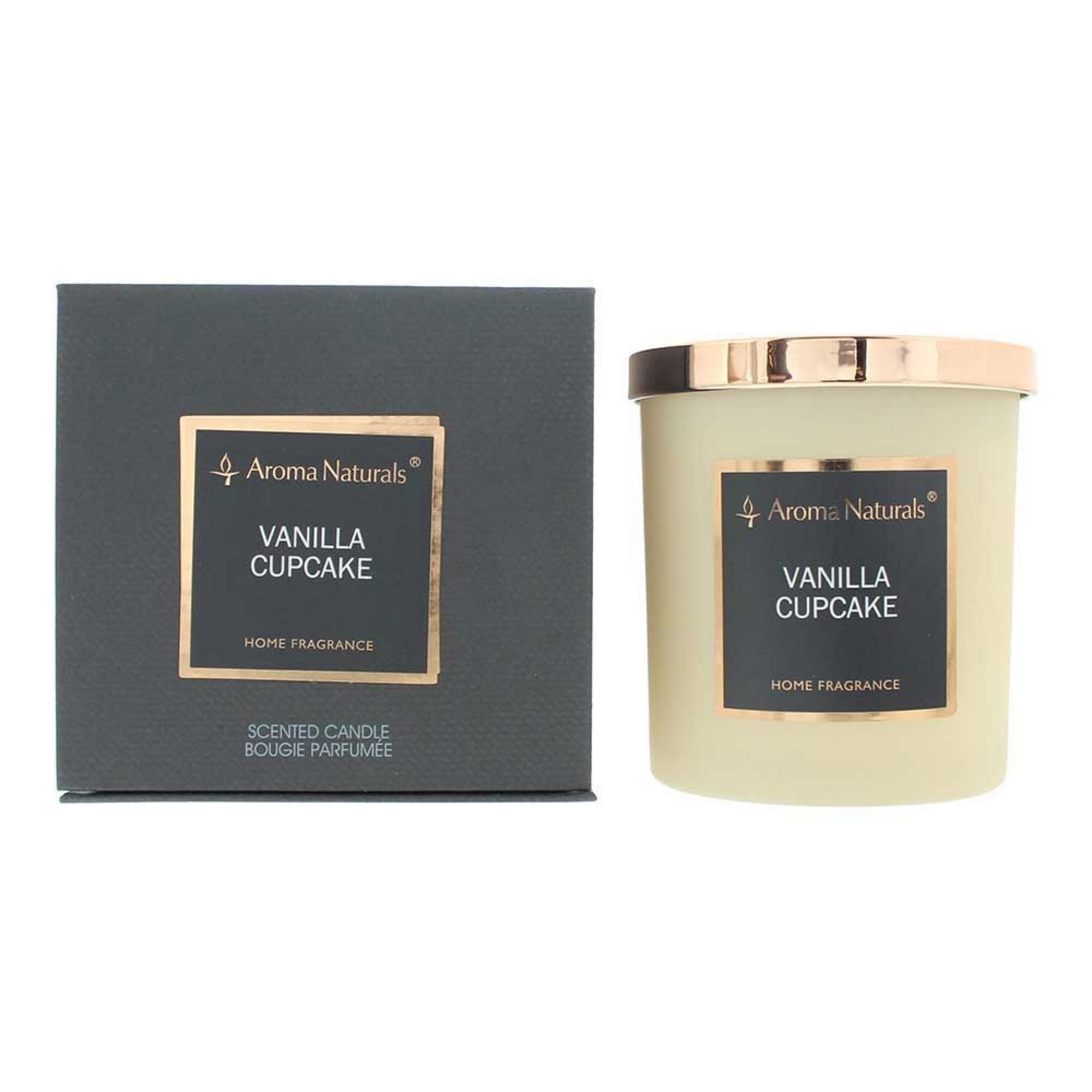 Candela profumata Aroma Naturals al gusto di cupcake alla vaniglia 215 g