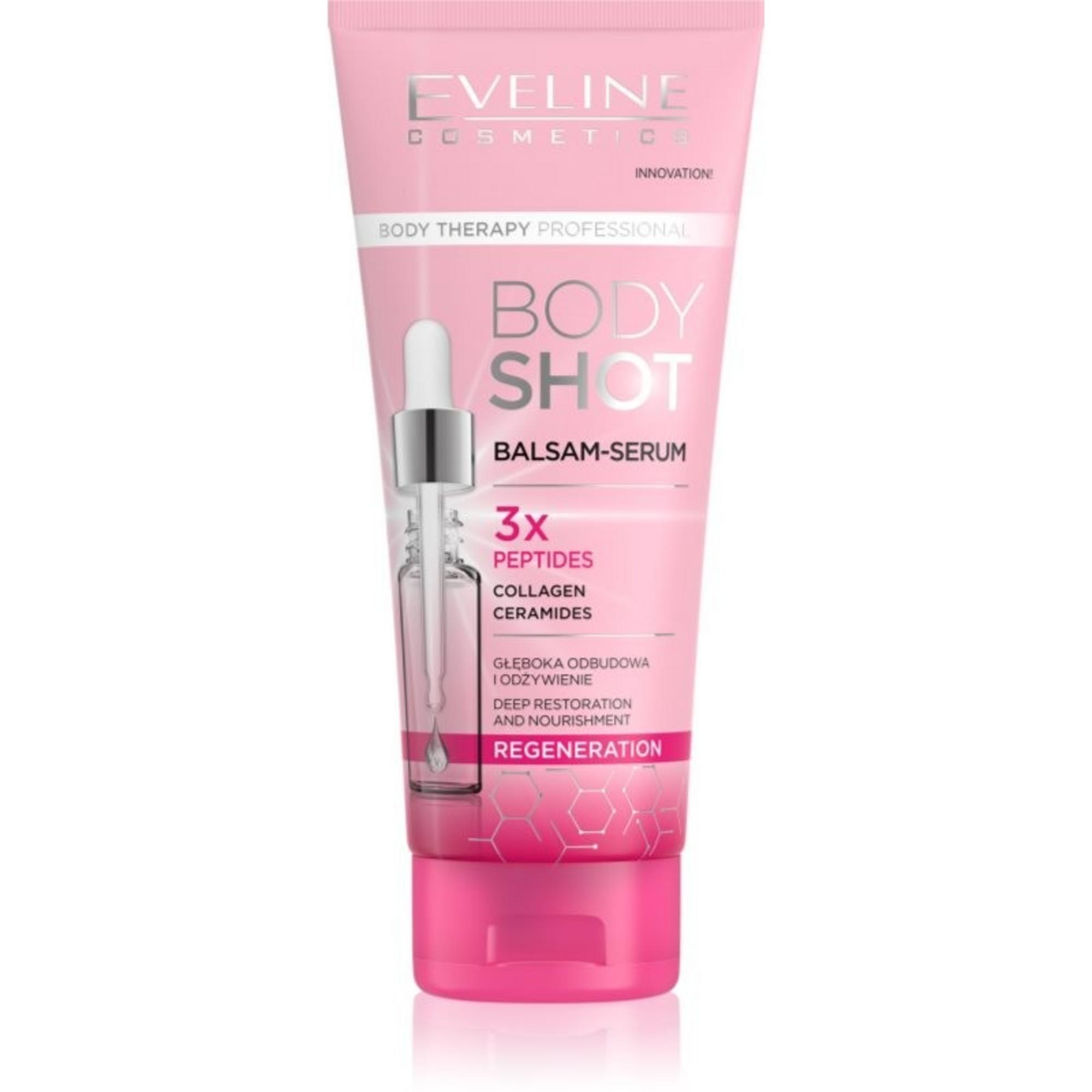 Eveline Cosmetics Body Therapy Professional Balsamo Rigenerante Mattutino con Peptidi Collagene e Ceramide 200ml