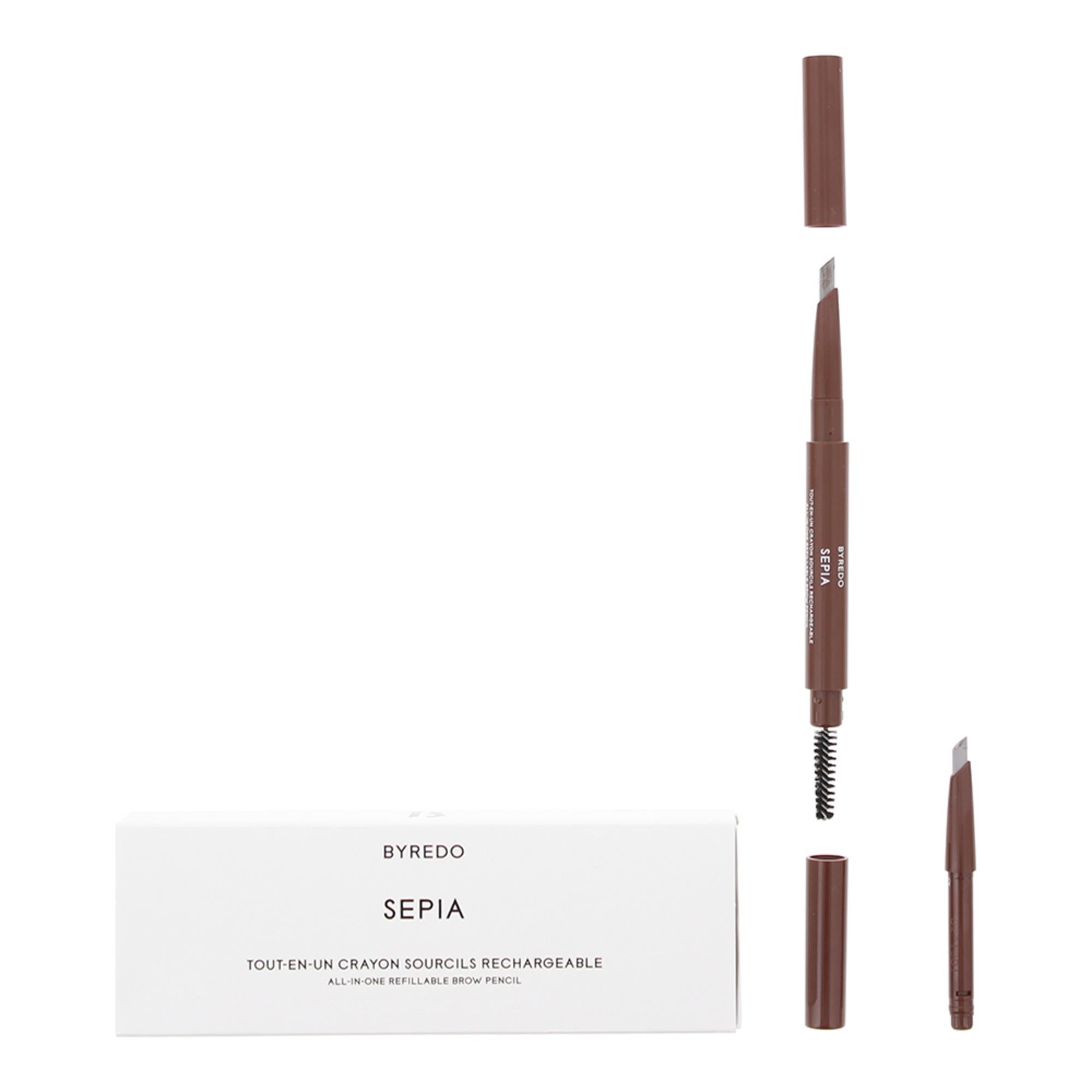 Byredo Matita per sopracciglia in crema a doppia punta con pennello 2 in 1 colore 02 Sepia 05 g