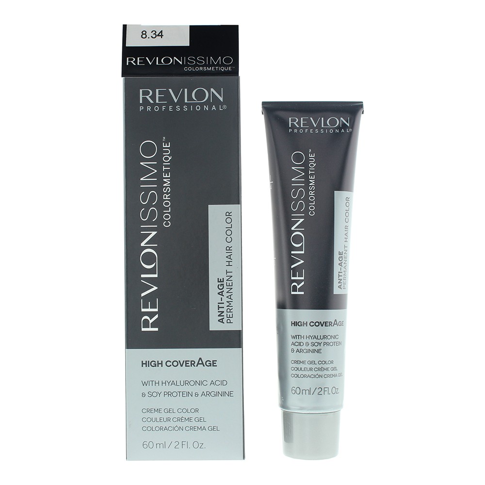 Tintura per capelli permanente Revlon Colorsmetique KER-HA Complex™ 8.34 Biondo Nocciola Chiaro 60ml