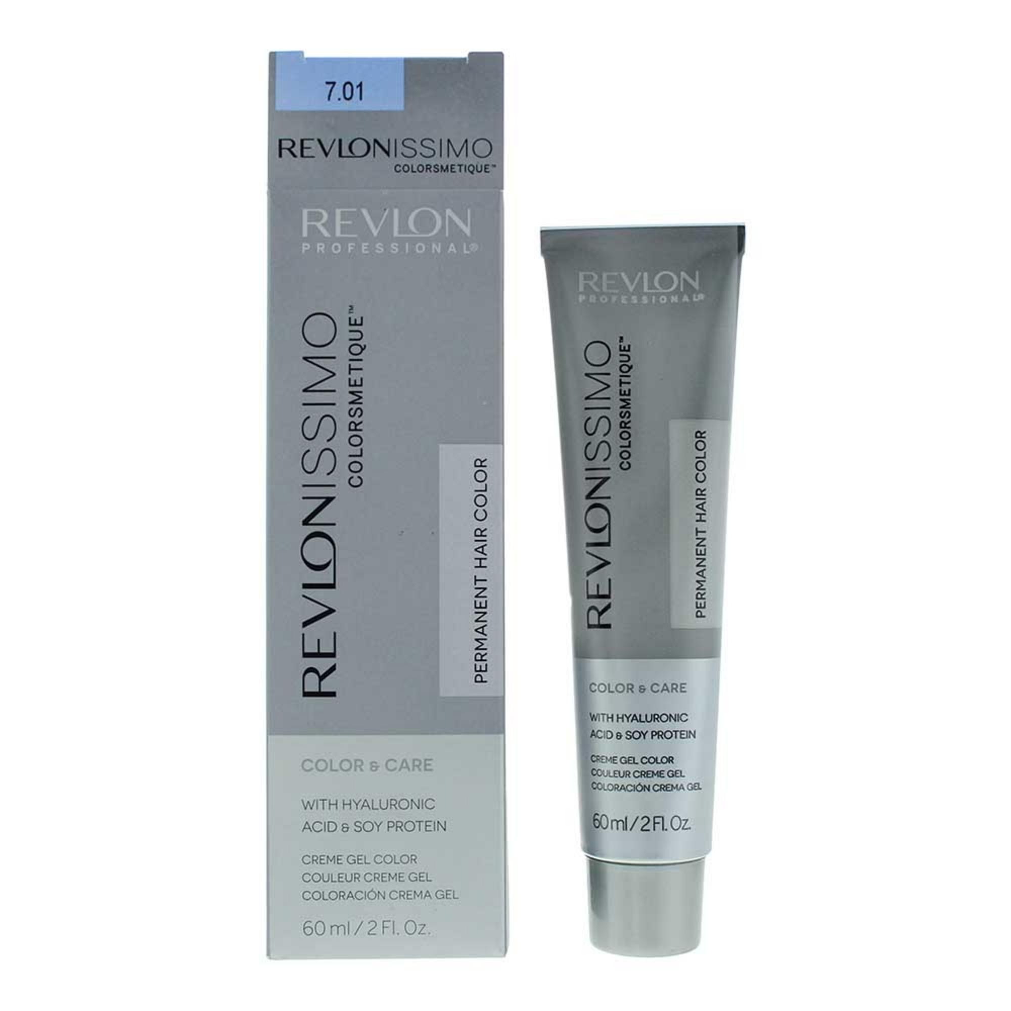 Tintura per capelli permanente Revlon Revlonissimo Colorsmetice 7.01 Castano Cenere Naturale 60ml