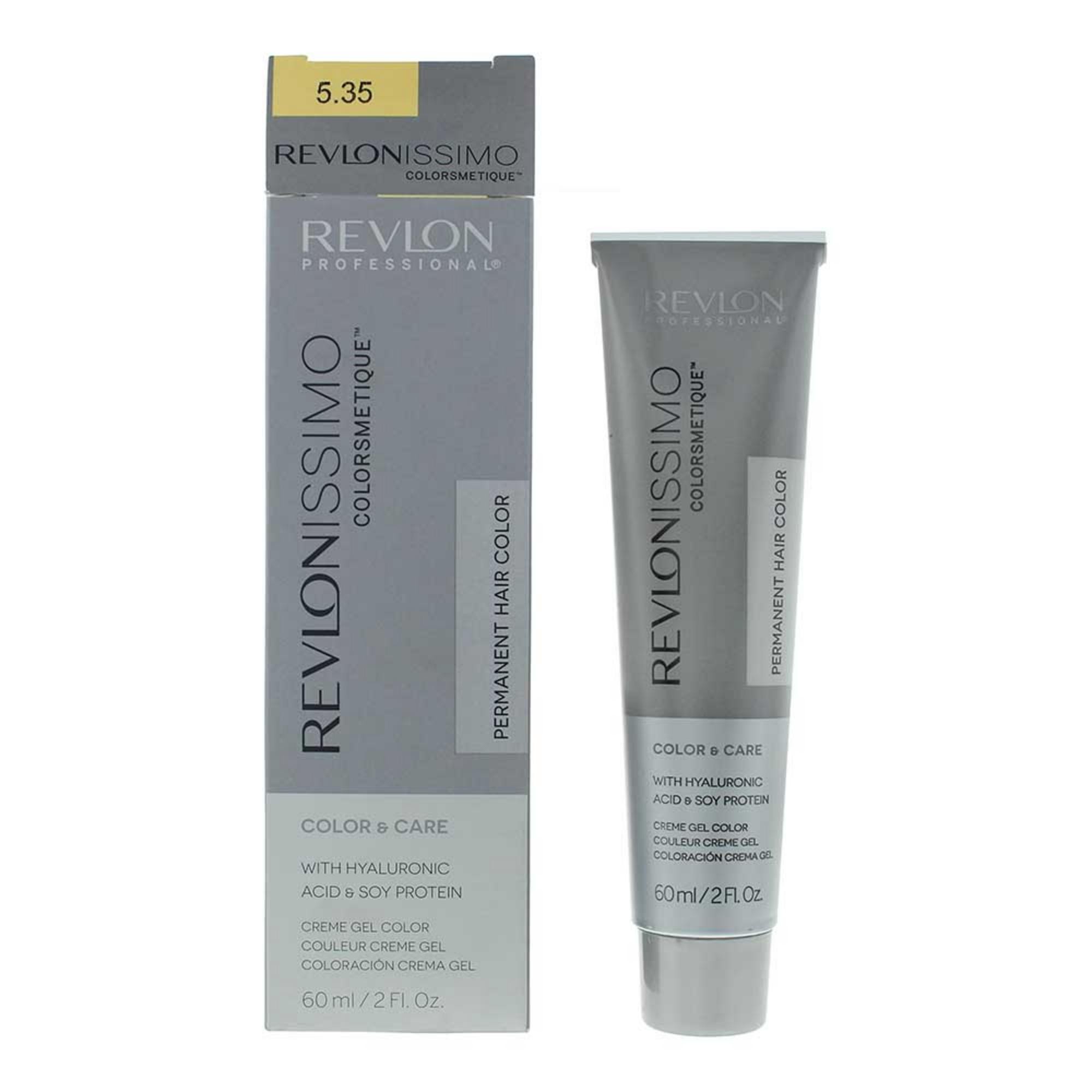 Tintura per capelli permanente Revlon Revlonissimo Colorsmetique 5.35 Castano Ambra Chiaro 60ml