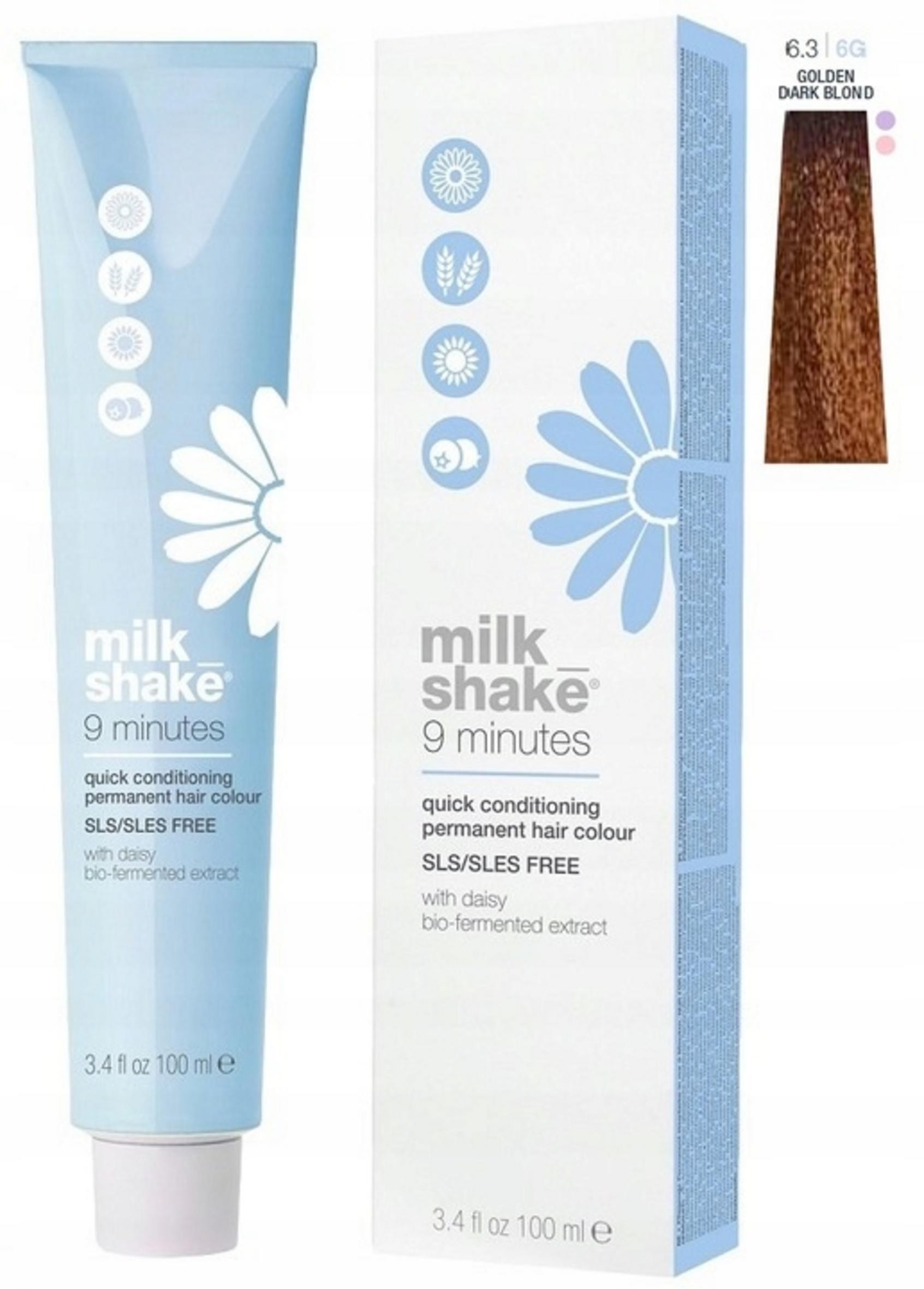 Tintura per capelli permanente Milk Shake 9 Minutes 6.35 Biondo Scuro 100ml