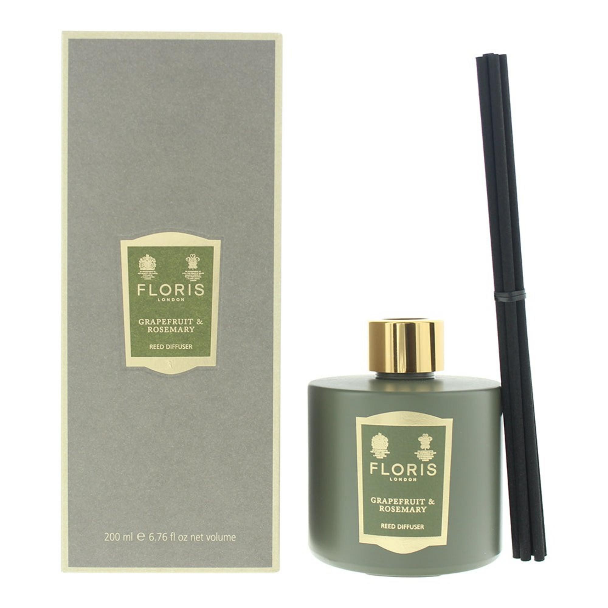 Diffusore di aromi a bastoncini Floris Of London Pompelmo e Rosmarino 200ml