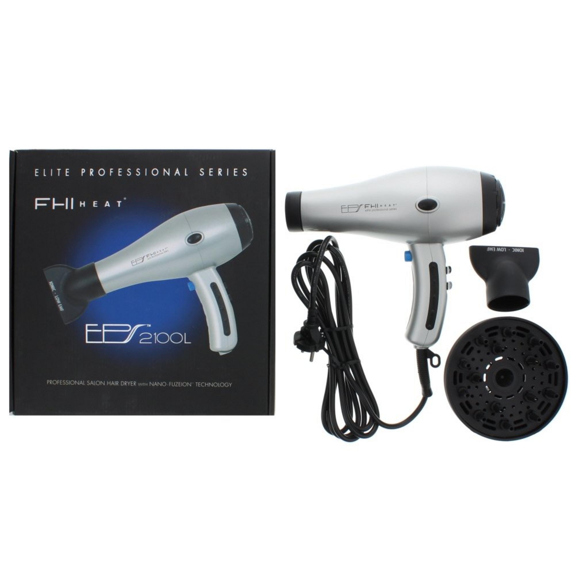 Asciugacapelli elettrico FHI Heat Elite Professional Series colore argento.