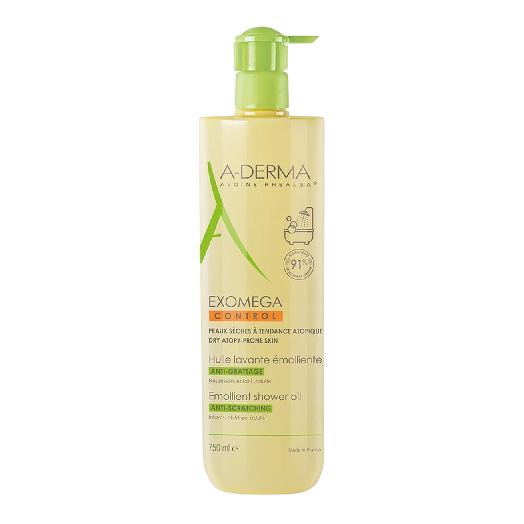 A-Derma Exomega Control Olio doccia emolliente per pelli molto secche atopiche e sensibili 200ml