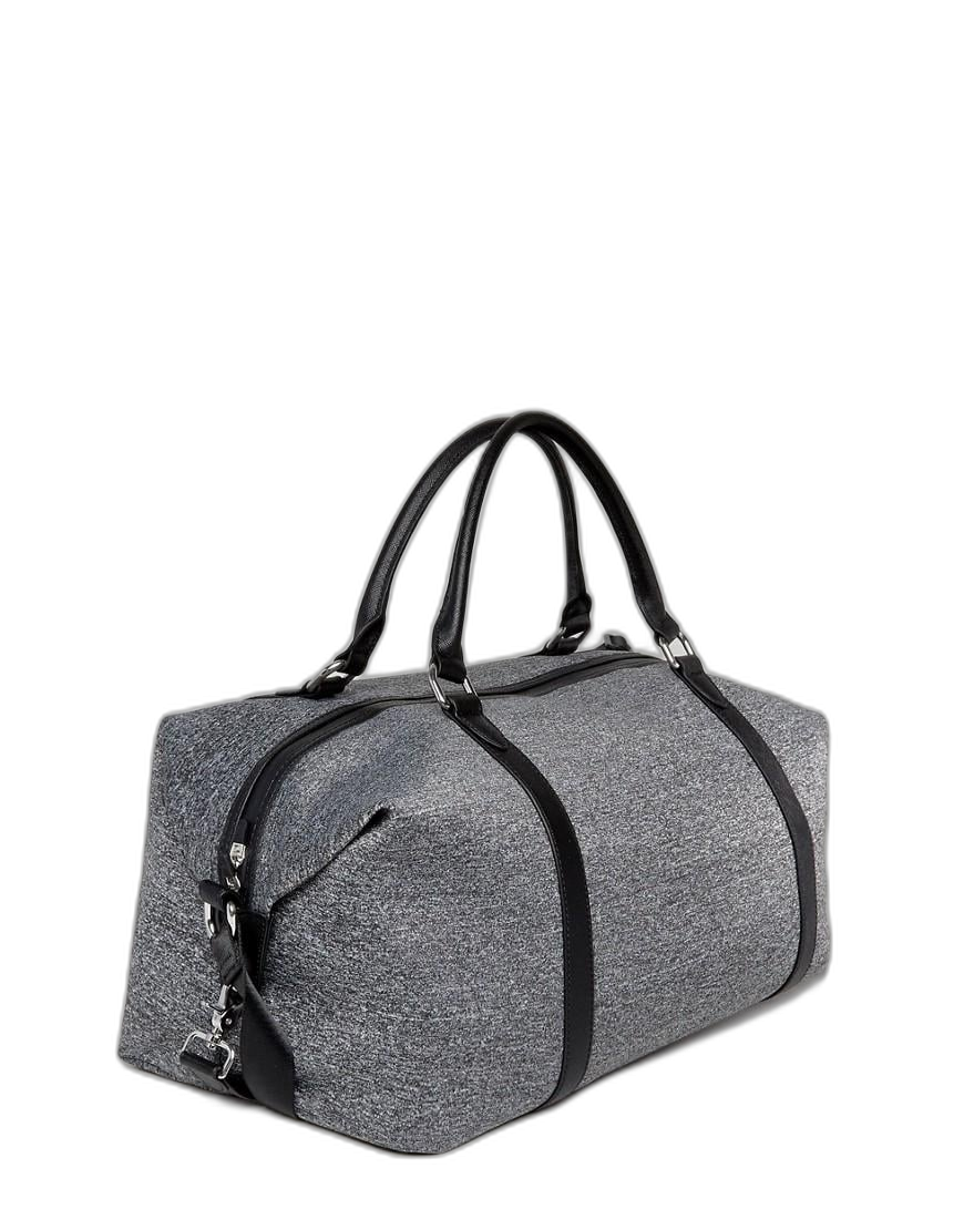 Borsa da weekend in tessuto generica Abercrombie & Fitch borsa a mano grigia da uomo