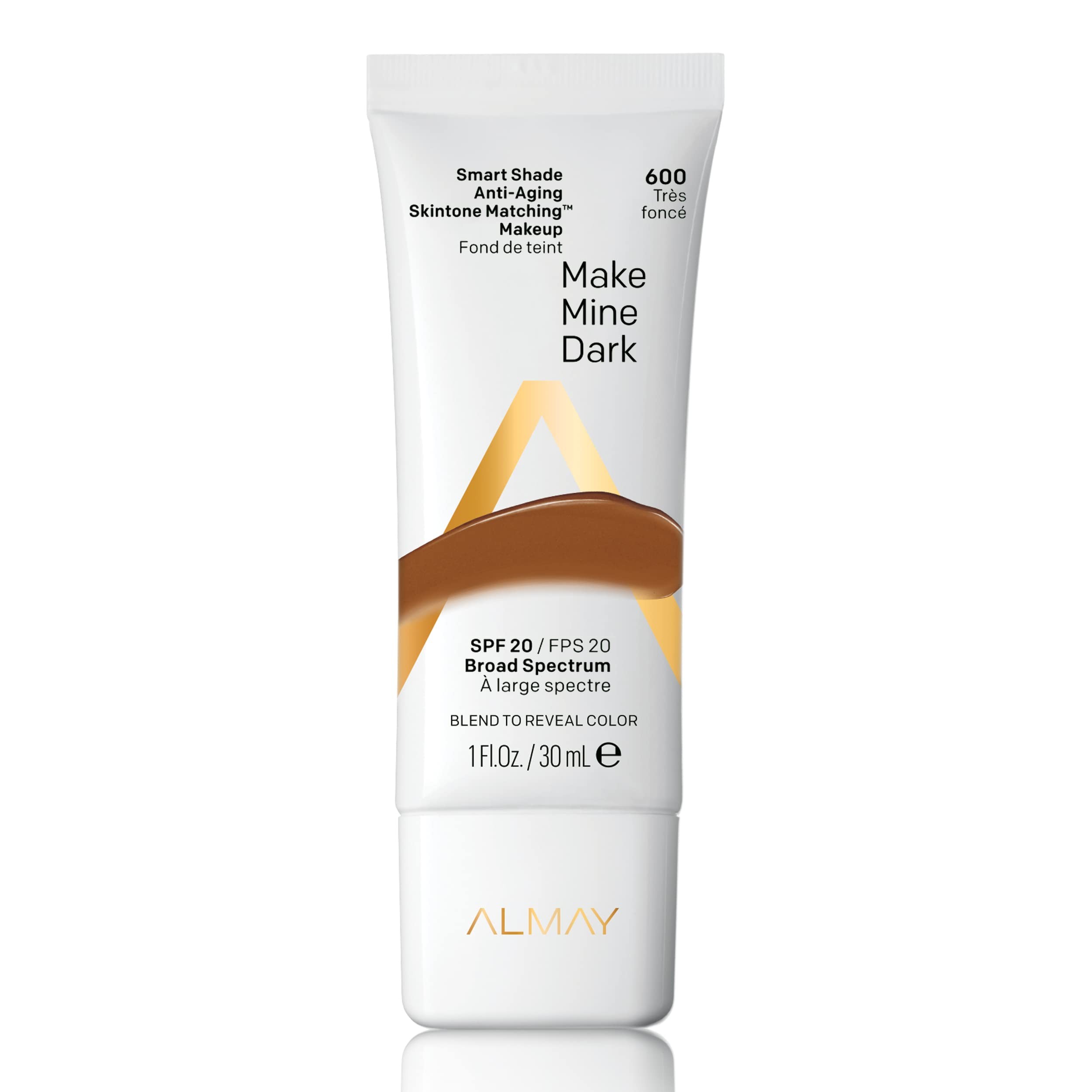 Almay Smart Shade Fondotinta Liquido Automisurante 600 Make Mine Dark 20 SPF 30ml