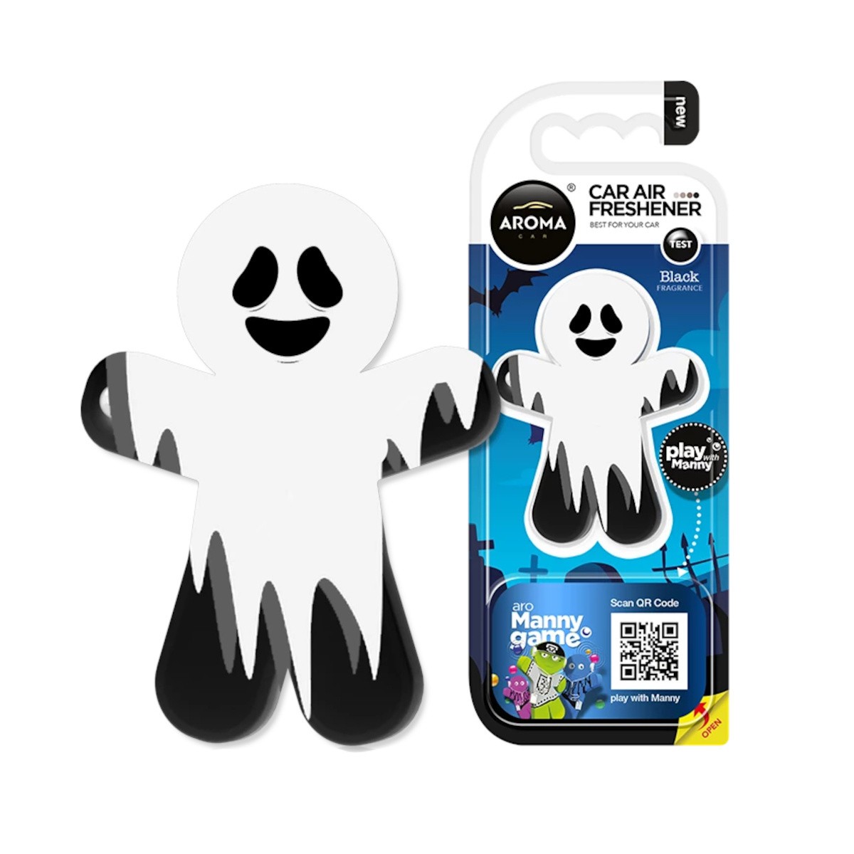 Aroma Car Manny Ghost Black Deodorante per auto