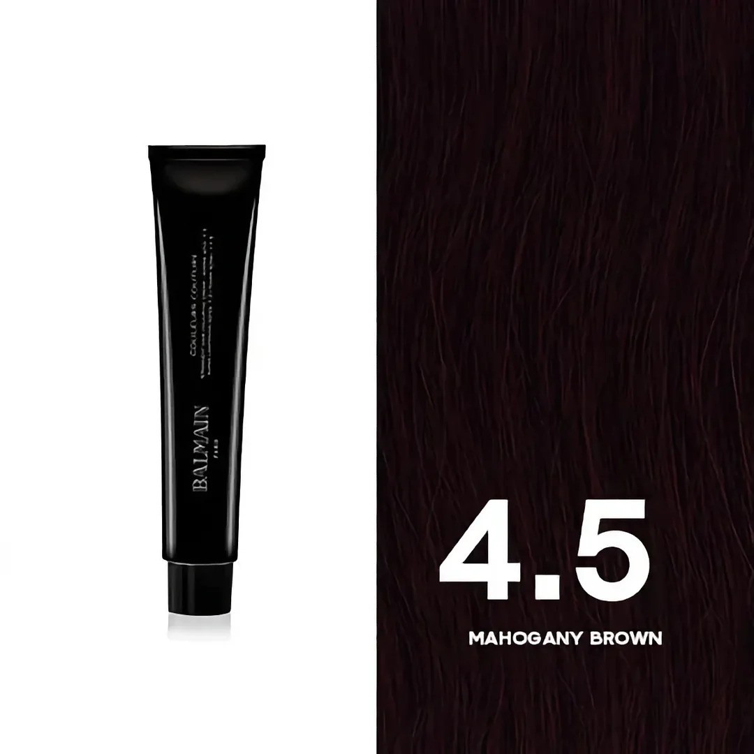 Balmain Professionnel Couleurs Couture Tintura Permanente Per Capelli 4.5 Marrone Mogano 60ml