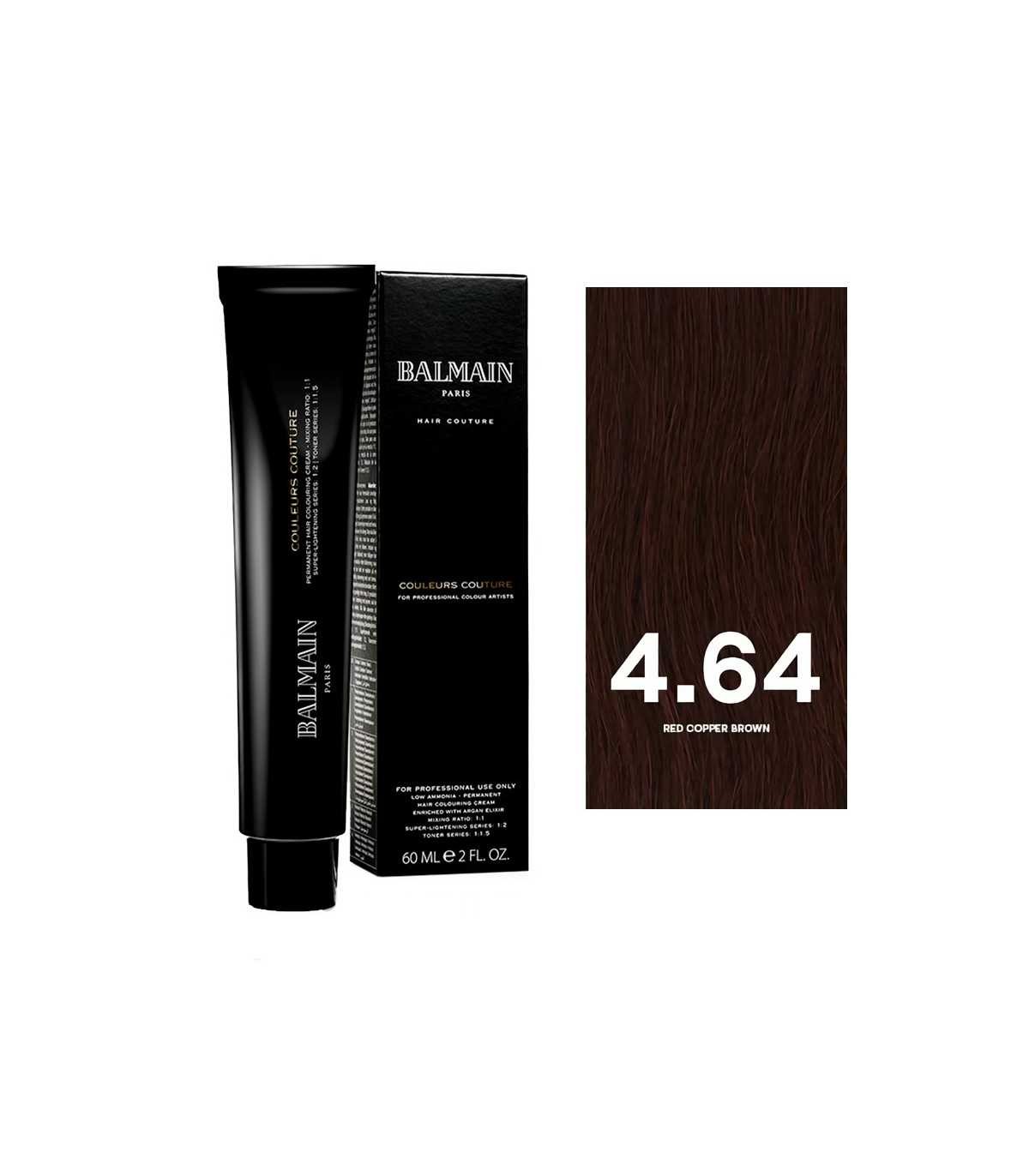 Balmain Professionnel Couleurs Couture Tintura Permanente Per Capelli 4.64 Rosso Rame Marrone 60ml