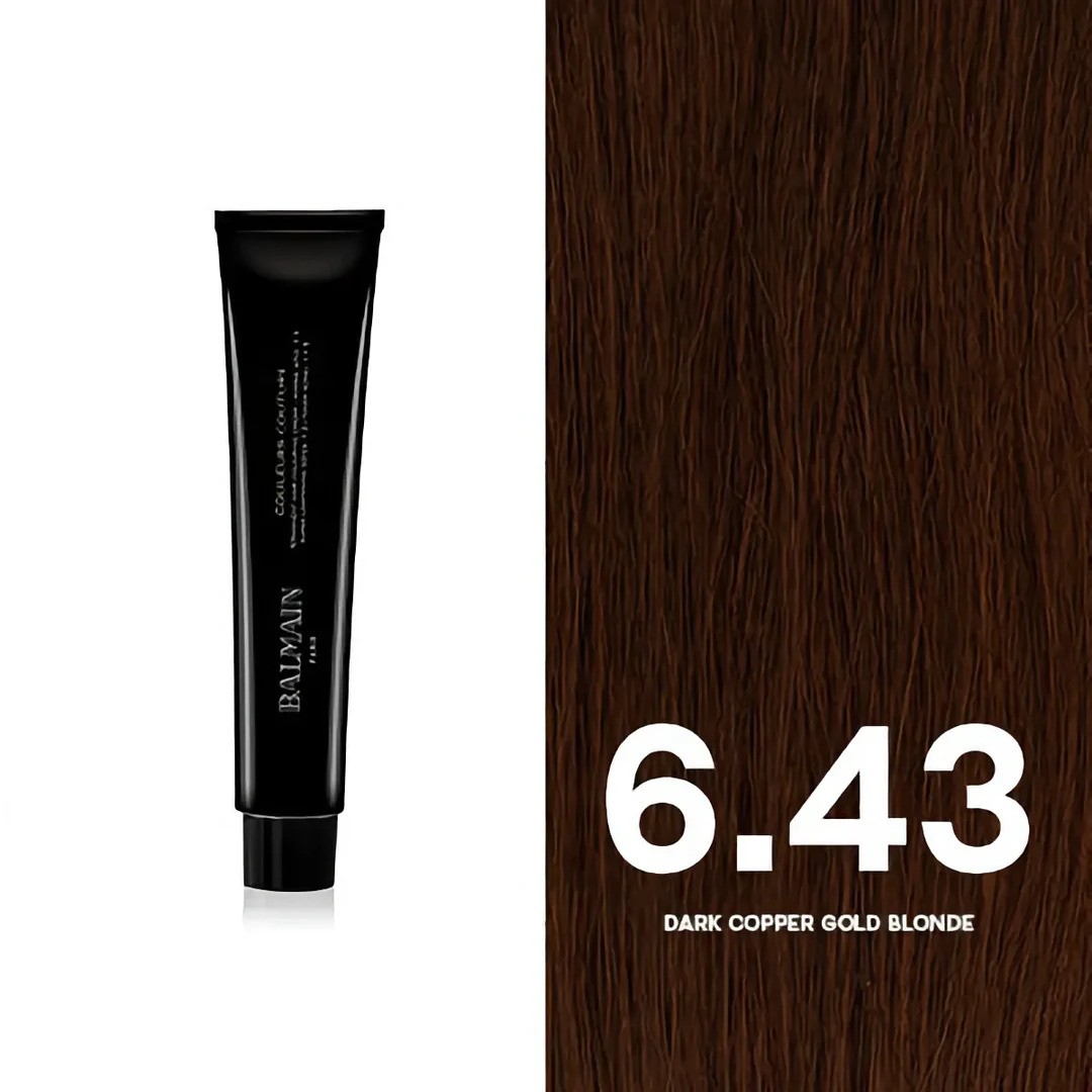Balmain Professionnel Couleurs Couture Tintura Permanente Per Capelli 6.43 Biondo Rame Scuro Dorato 60ml