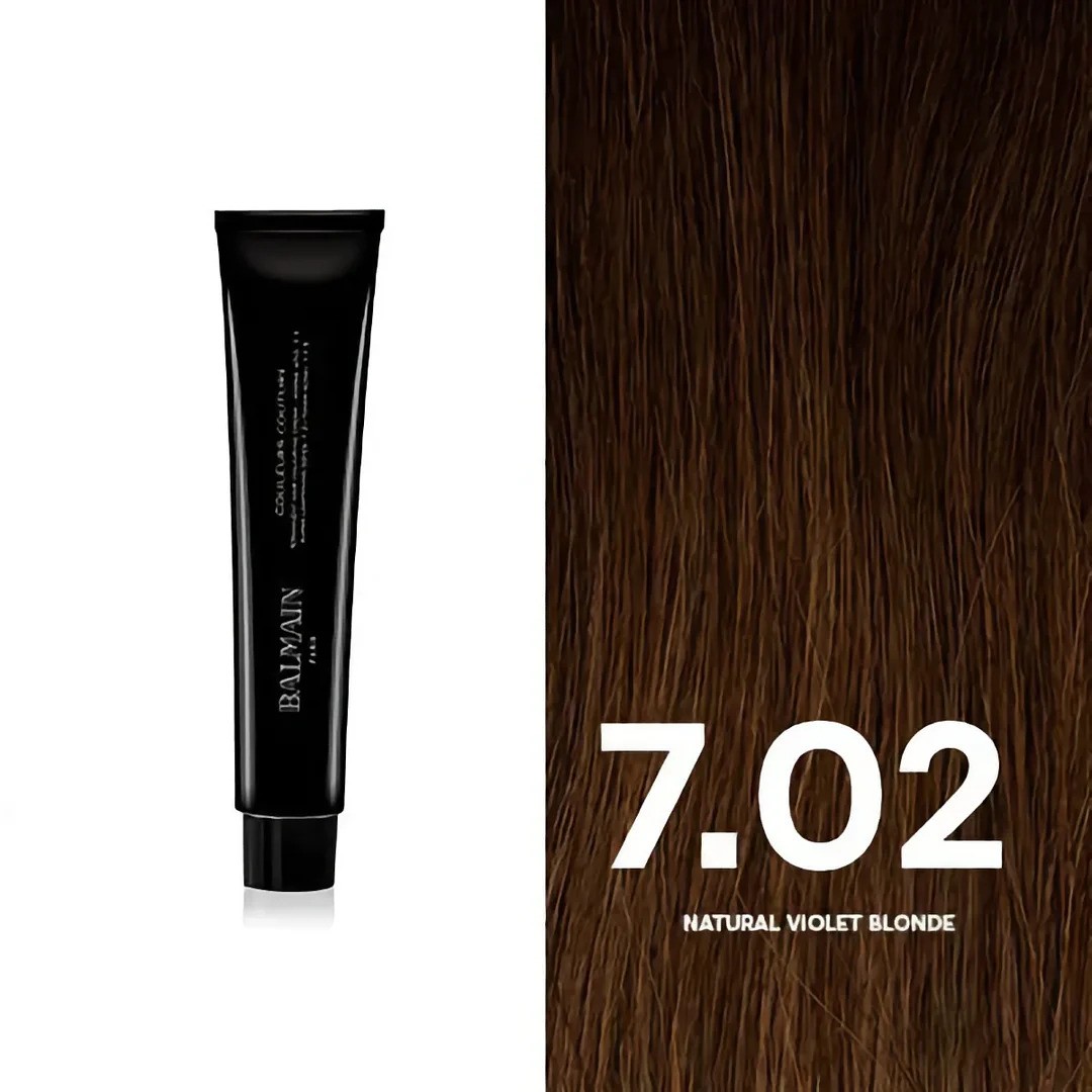 Balmain Professionnel Couleurs Couture Tintura Permanente Per Capelli 7.02 Biondo Viola Naturale 60ml