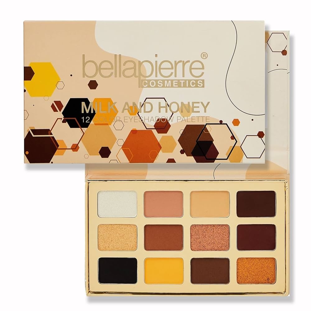 Palette di ombretti Bellapierre Milk & Honey 12 tonalità 25 g