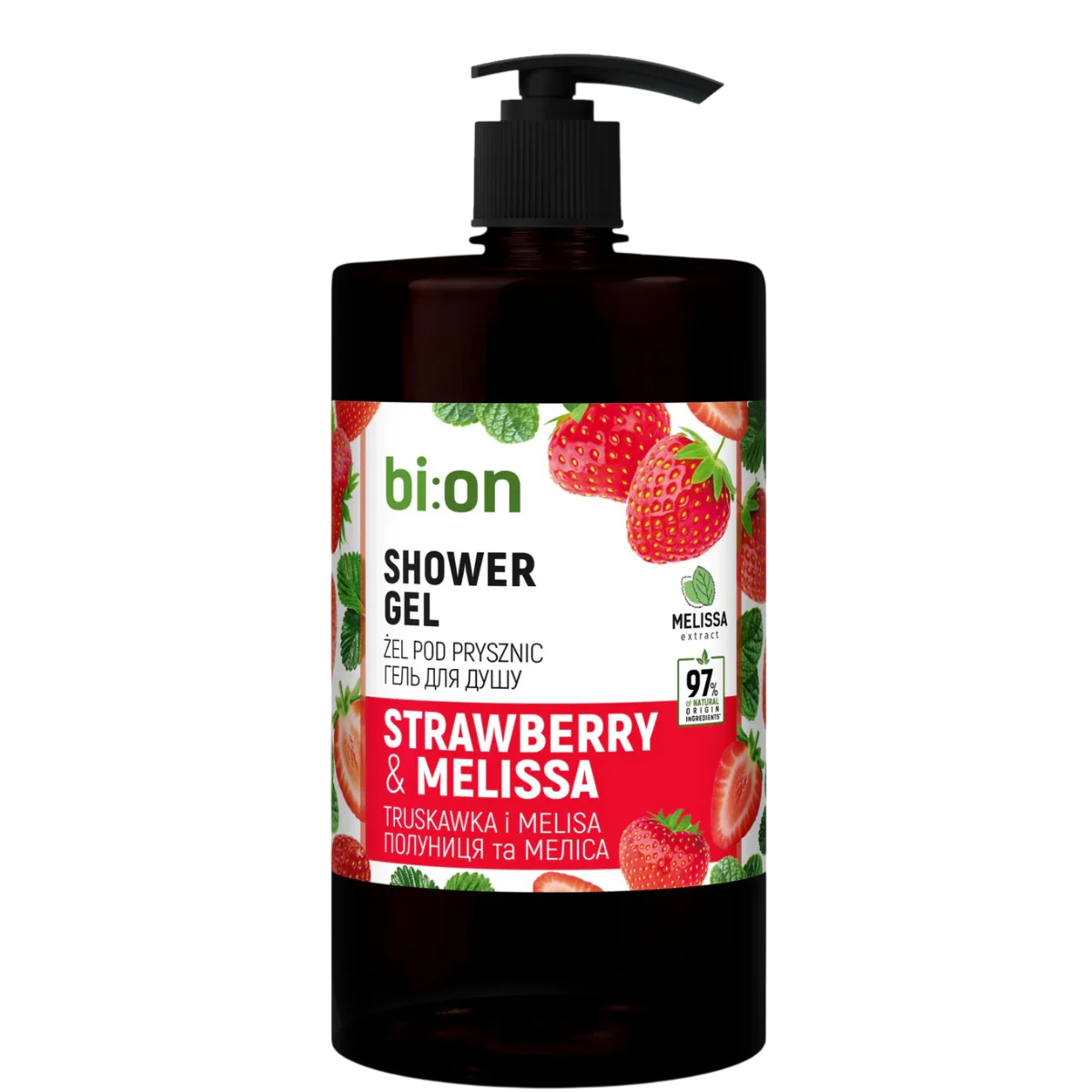 Bio Naturell Gel Doccia Fragola e Melisa per Tutti i Tipi di Pelle 946ml