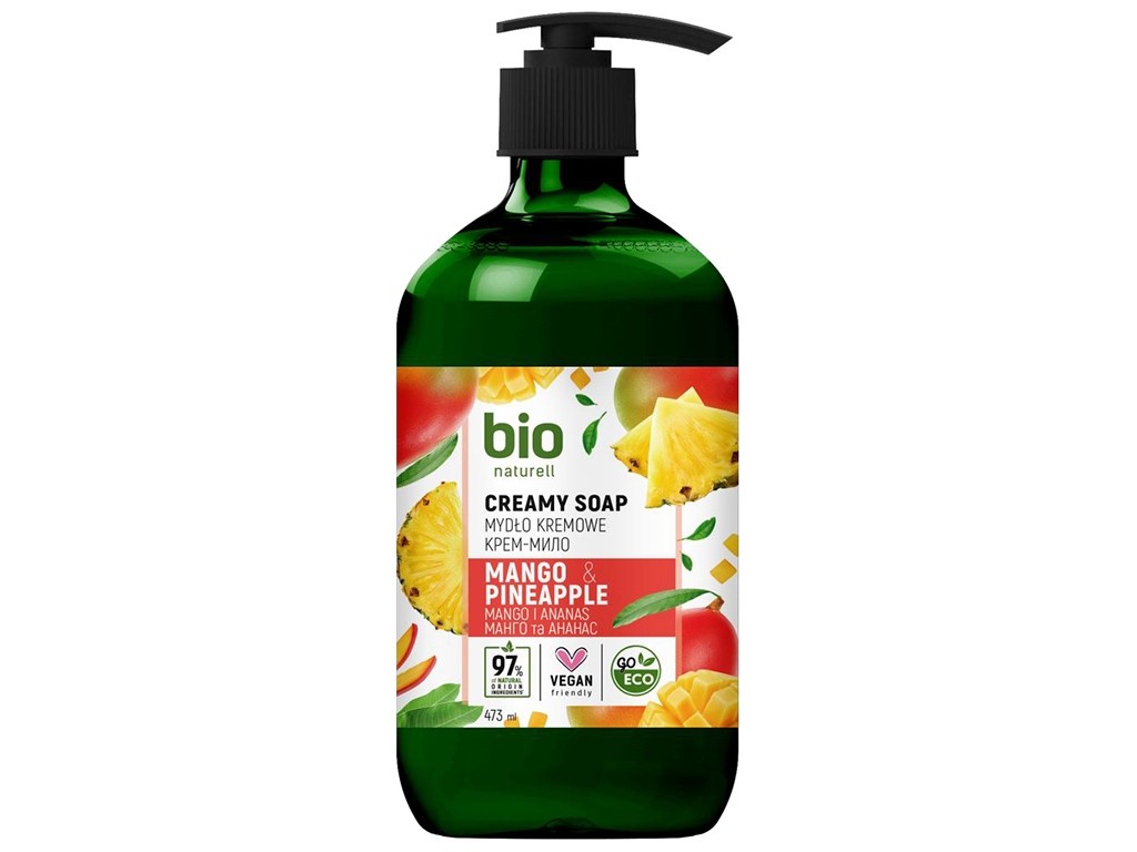 Bio Naturell Bio Naturell Sapone liquido per le mani al mango e ananas 437ml