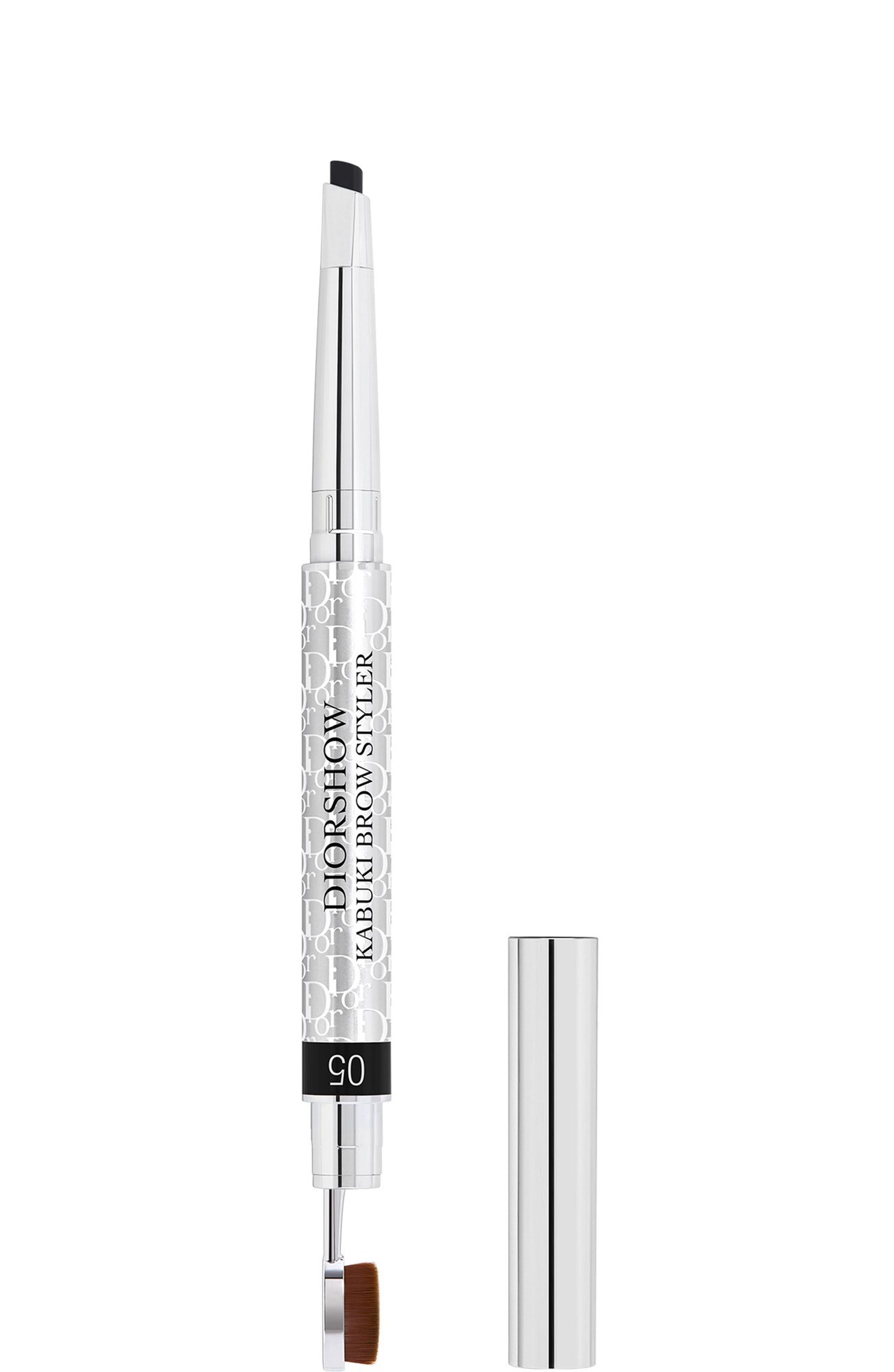 Matita per sopracciglia in crema a doppia punta e pennello 2 in 1 Christian Dior Diorshow Kabuki 05 Nero 009 g