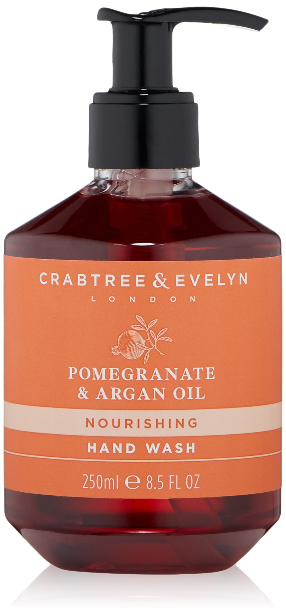 Sapone liquido nutriente per le mani Crabtree & Evelyn al melograno e olio di argan 250ml