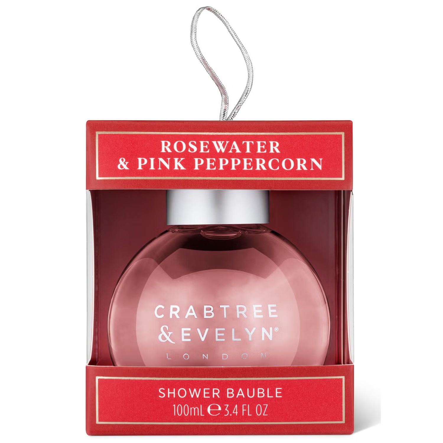 Bagnoschiuma Crabtree & Evelyn all'acqua di rose e pepe rosa per tutti i tipi di pelle 100ml
