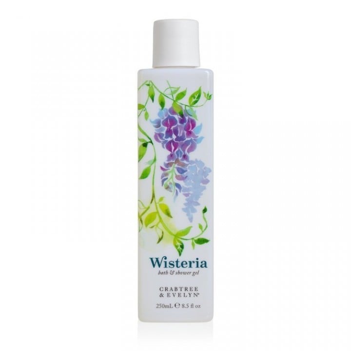 Bagnoschiuma detergente Crabtree & Evelyn Wisteria per tutti i tipi di pelle 250ml