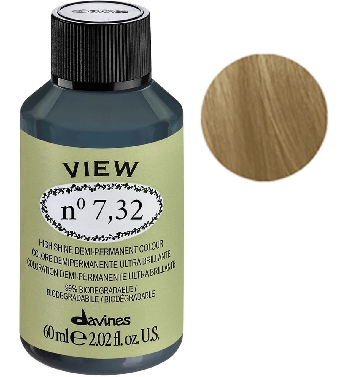 Davines View Tintura Demipermanente Per Capelli 7.32 60ml