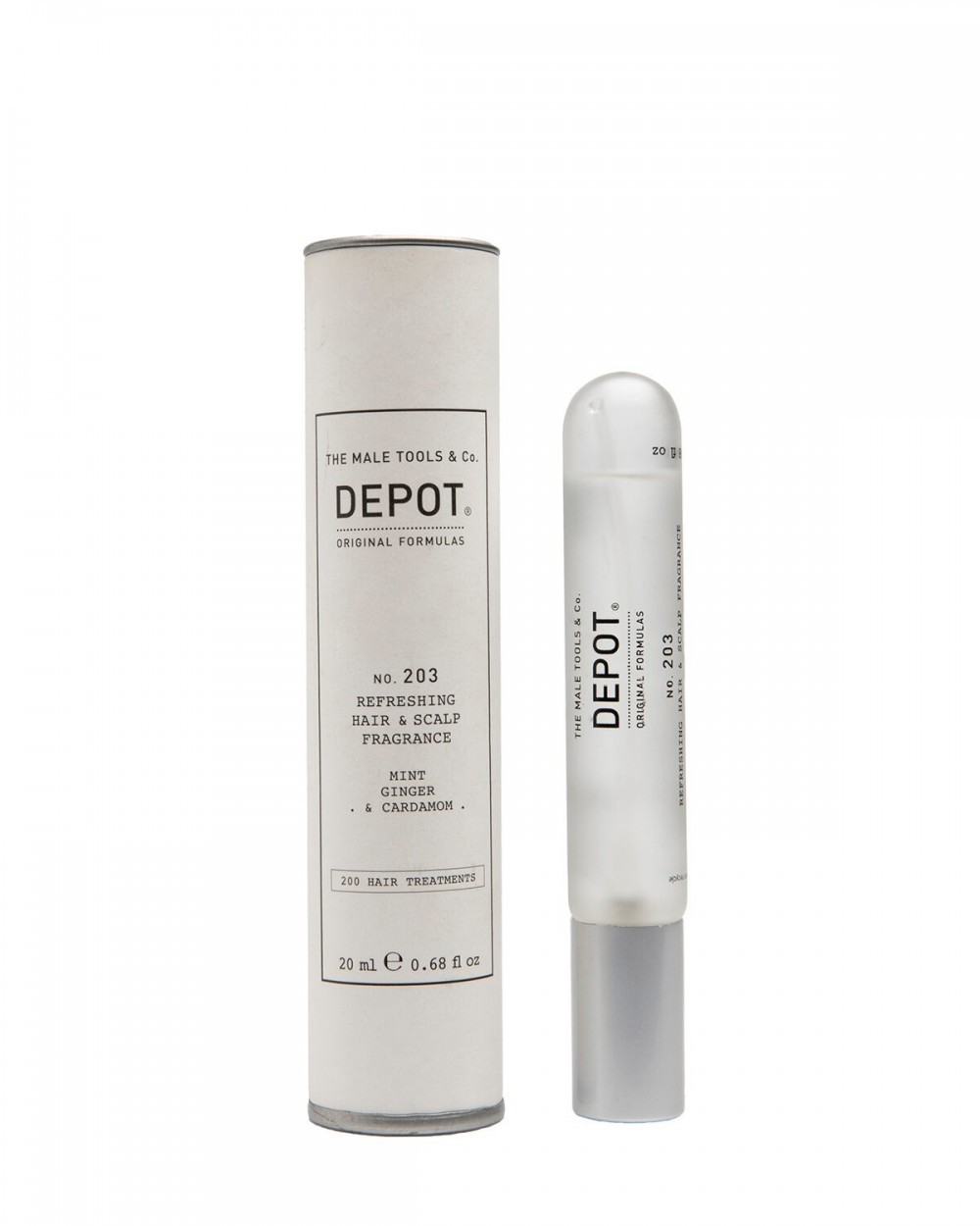 Depot 200 Trattamenti per Capelli N. 203 Spray Profumato per Capelli Uomo Menta Zenzero e Cardamomo 20ml